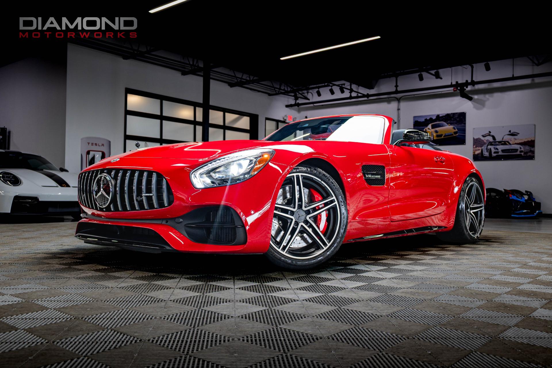Jupiter Red 2018 Mercedes-Benz AMG GT Convertible Rear-Wheel Drive 7-Speed Automatic