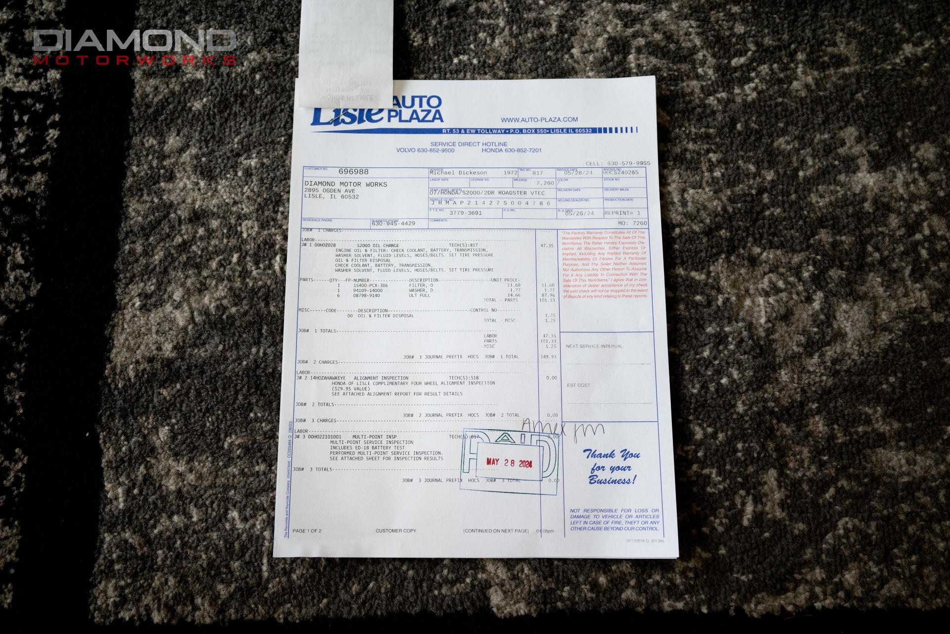 2007 HONDA S2000 - Image 138