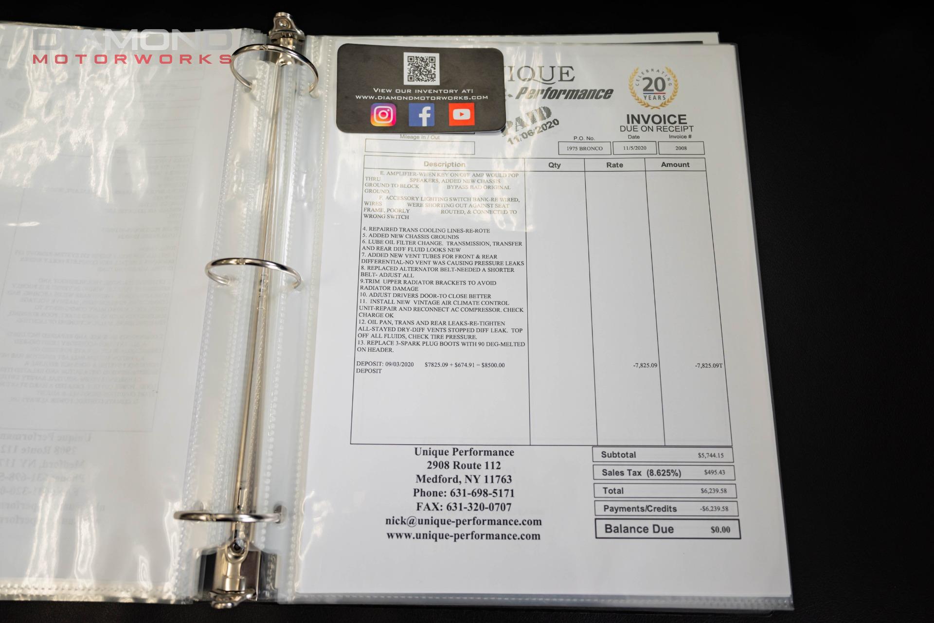 1975 FORD BRONCO 4X4 - Image 156