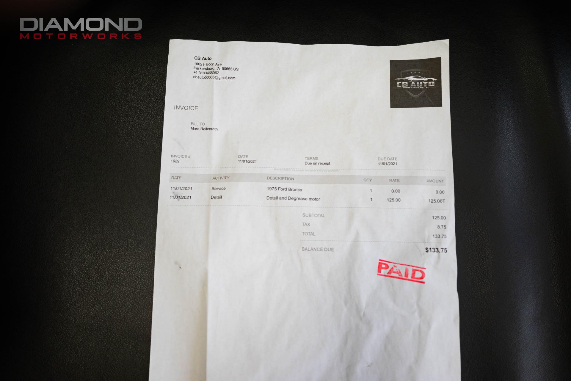 1975 FORD BRONCO 4X4 - Image 171