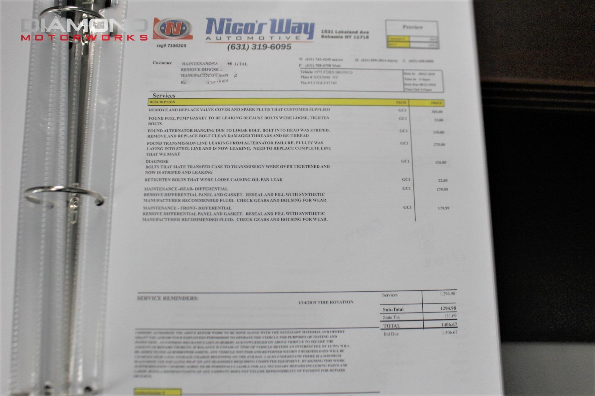 1975 FORD BRONCO 4X4 - Image 181