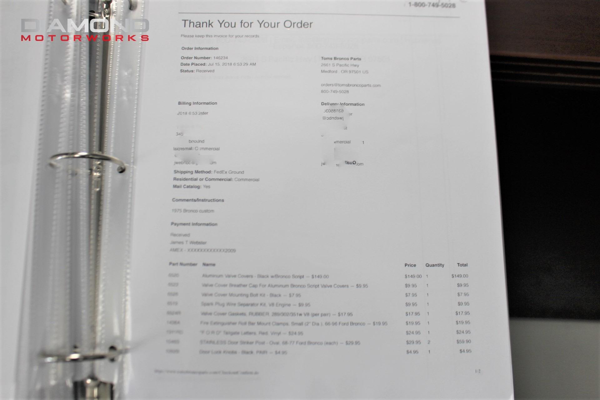 1975 FORD BRONCO 4X4 - Image 184