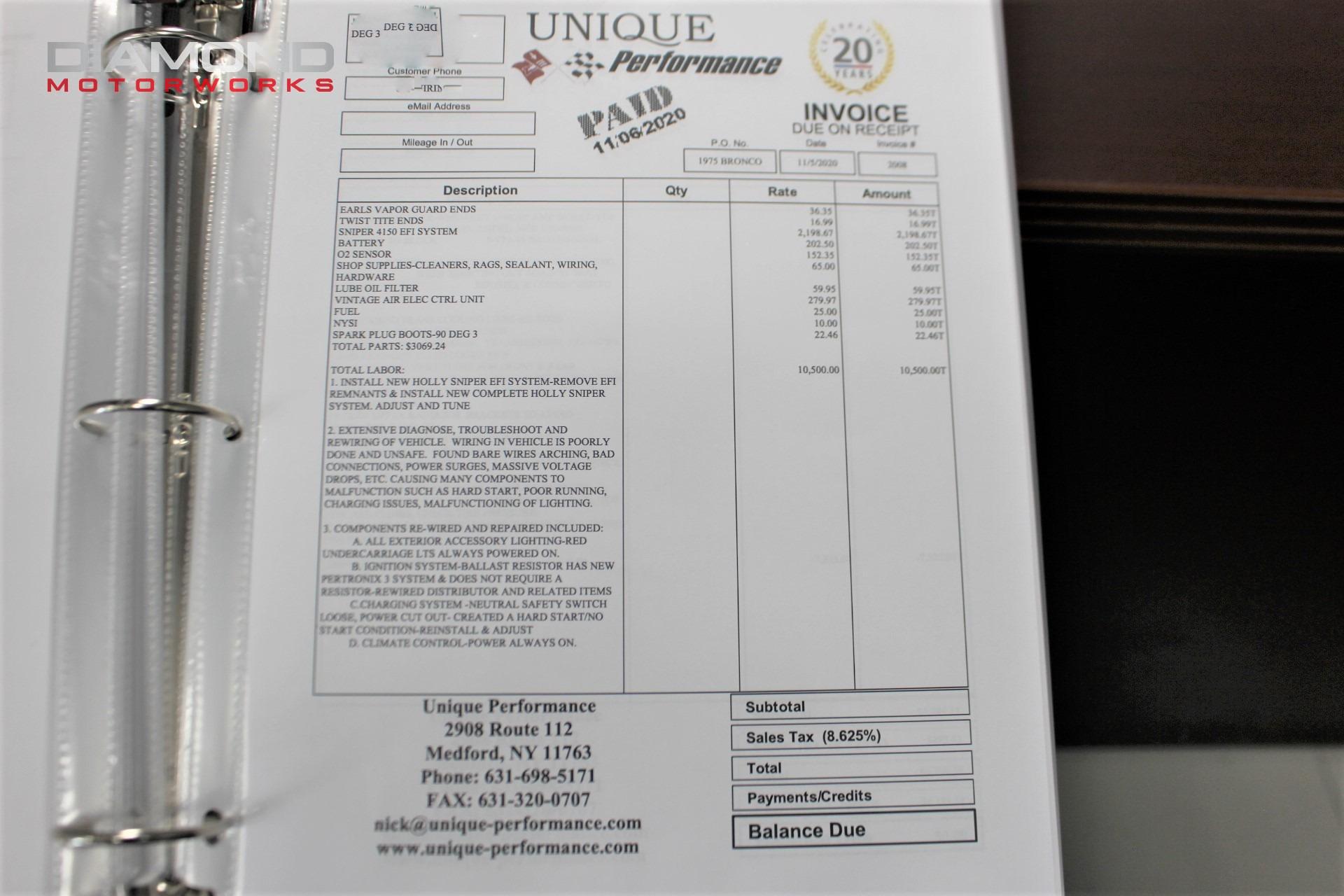 1975 FORD BRONCO 4X4 - Image 185