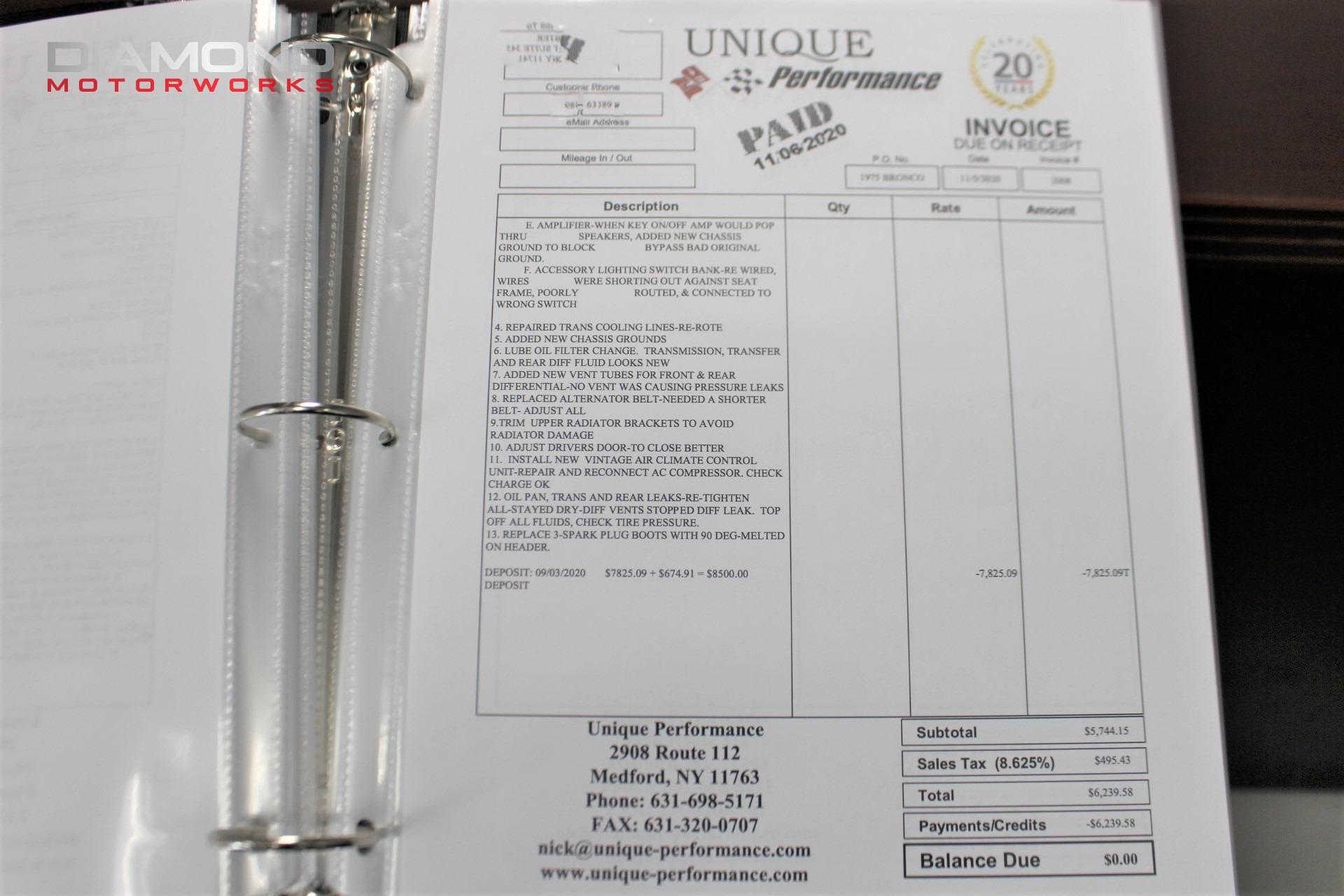 1975 FORD BRONCO 4X4 - Image 186