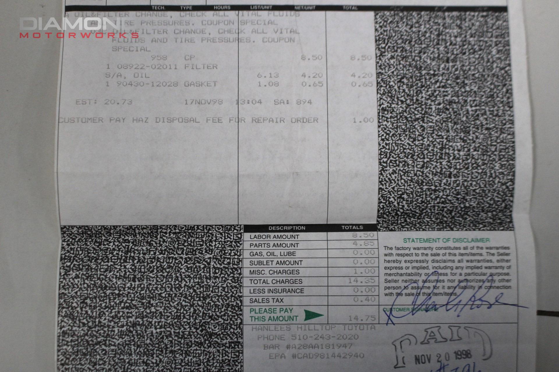 1997 TOYOTA SUPRA - Image 167