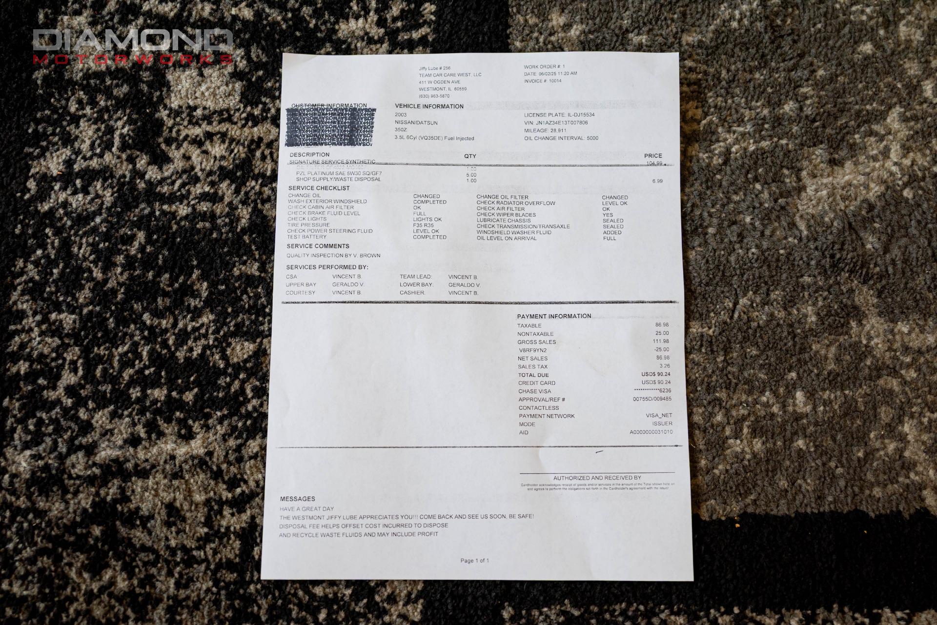 2003 NISSAN 350Z - Image 141