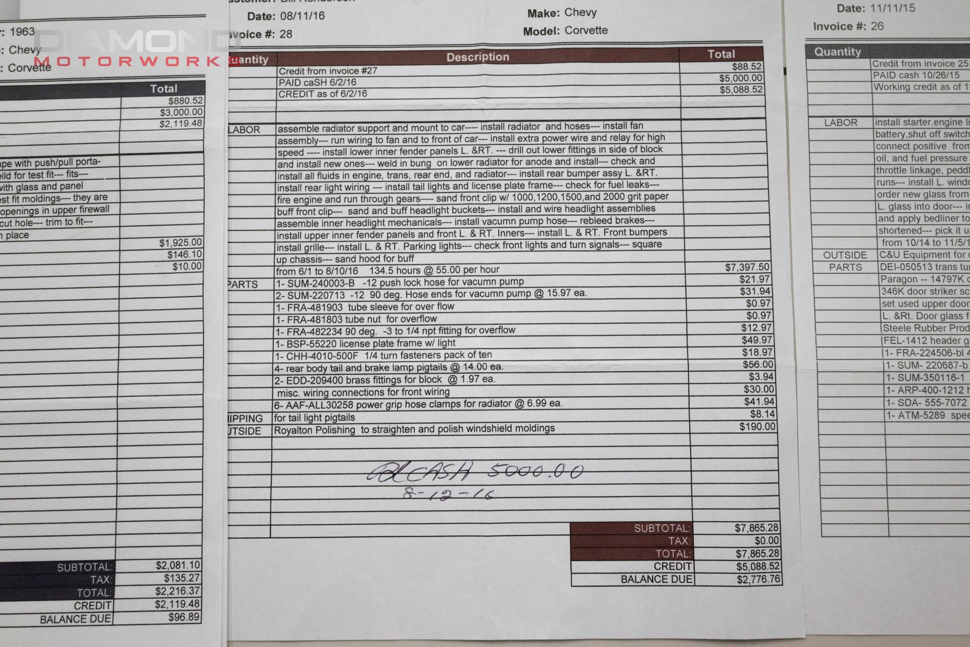 1963 CHEVROLET CORVETTE STINGRAY WINDOW - Image 137