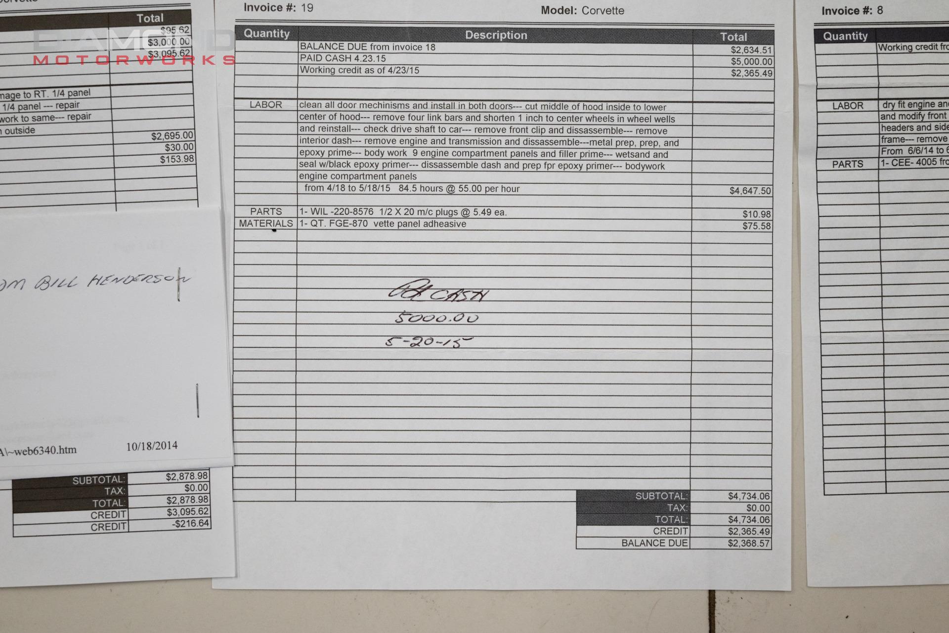 1963 CHEVROLET CORVETTE STINGRAY WINDOW - Image 157