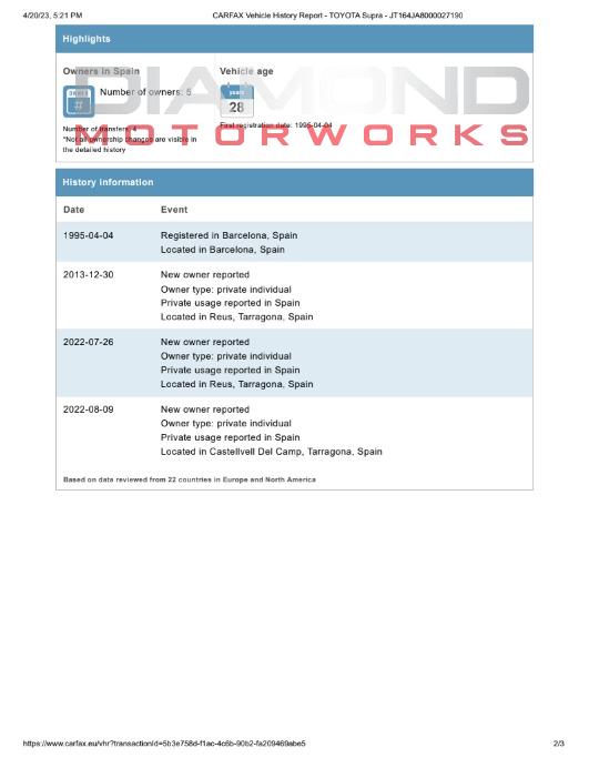 1995 TOYOTA SUPRA TURBO - Image 145