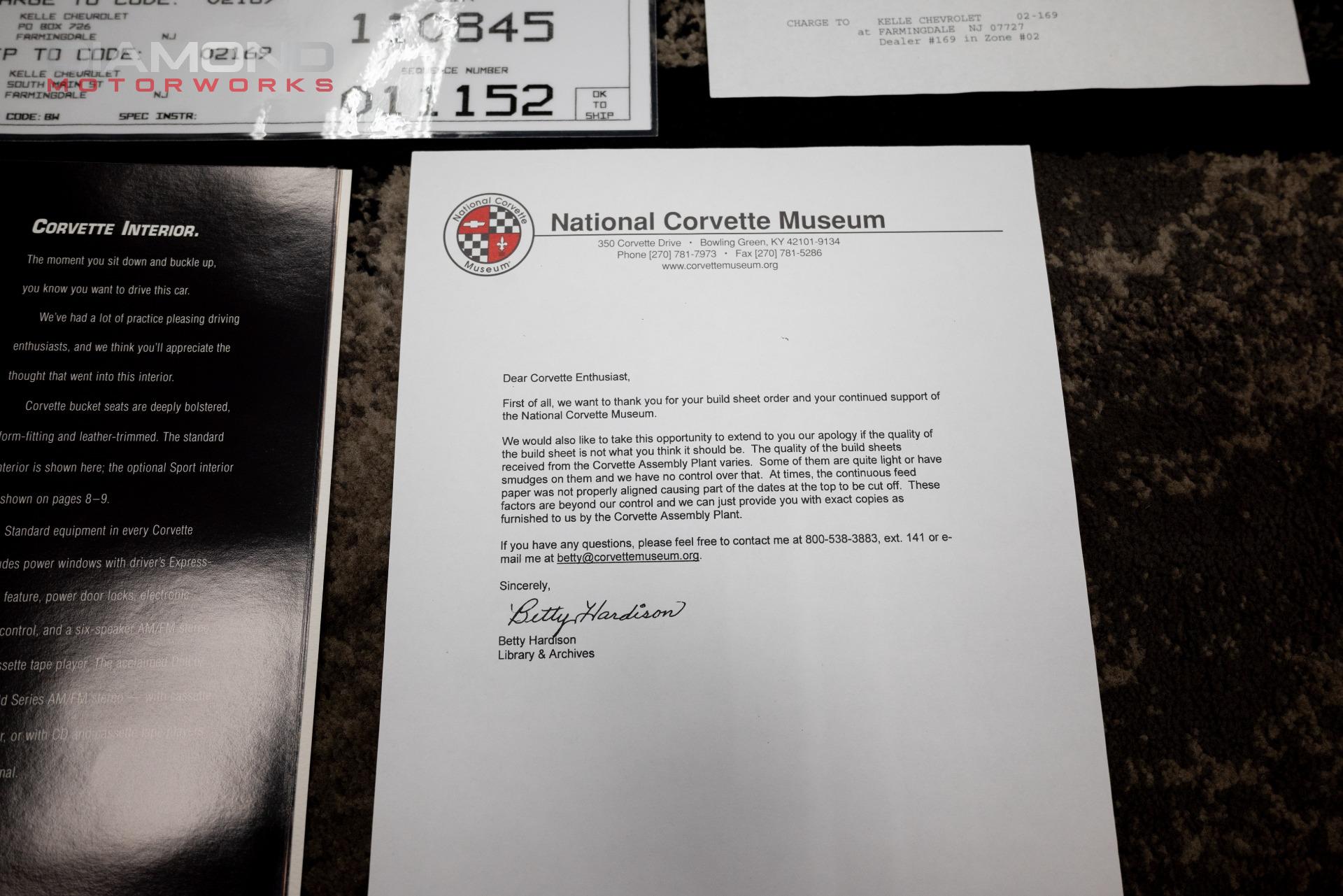 1996 CHEVROLET CORVETTE - Image 106