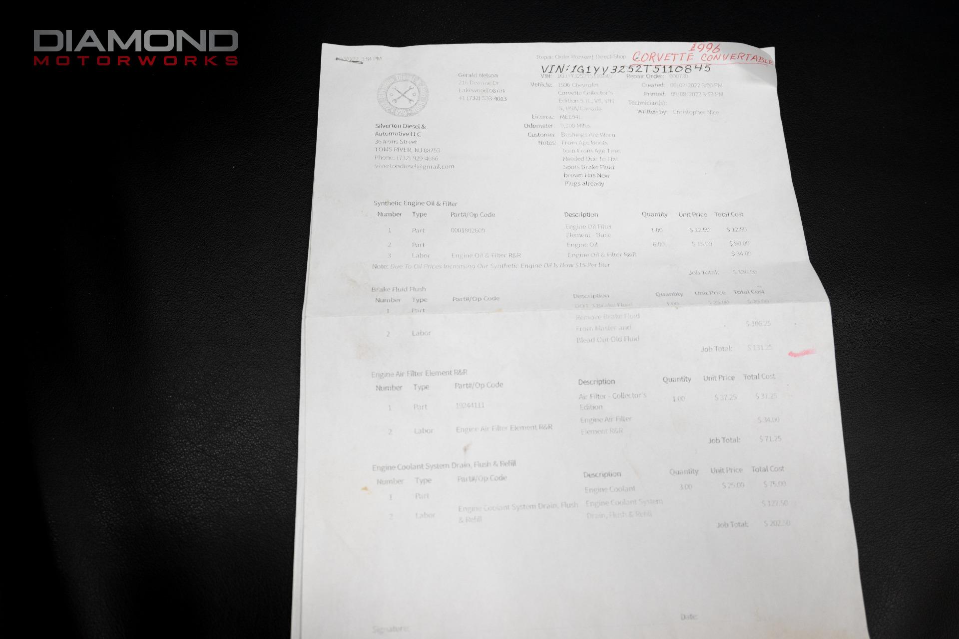 1996 CHEVROLET CORVETTE - Image 113