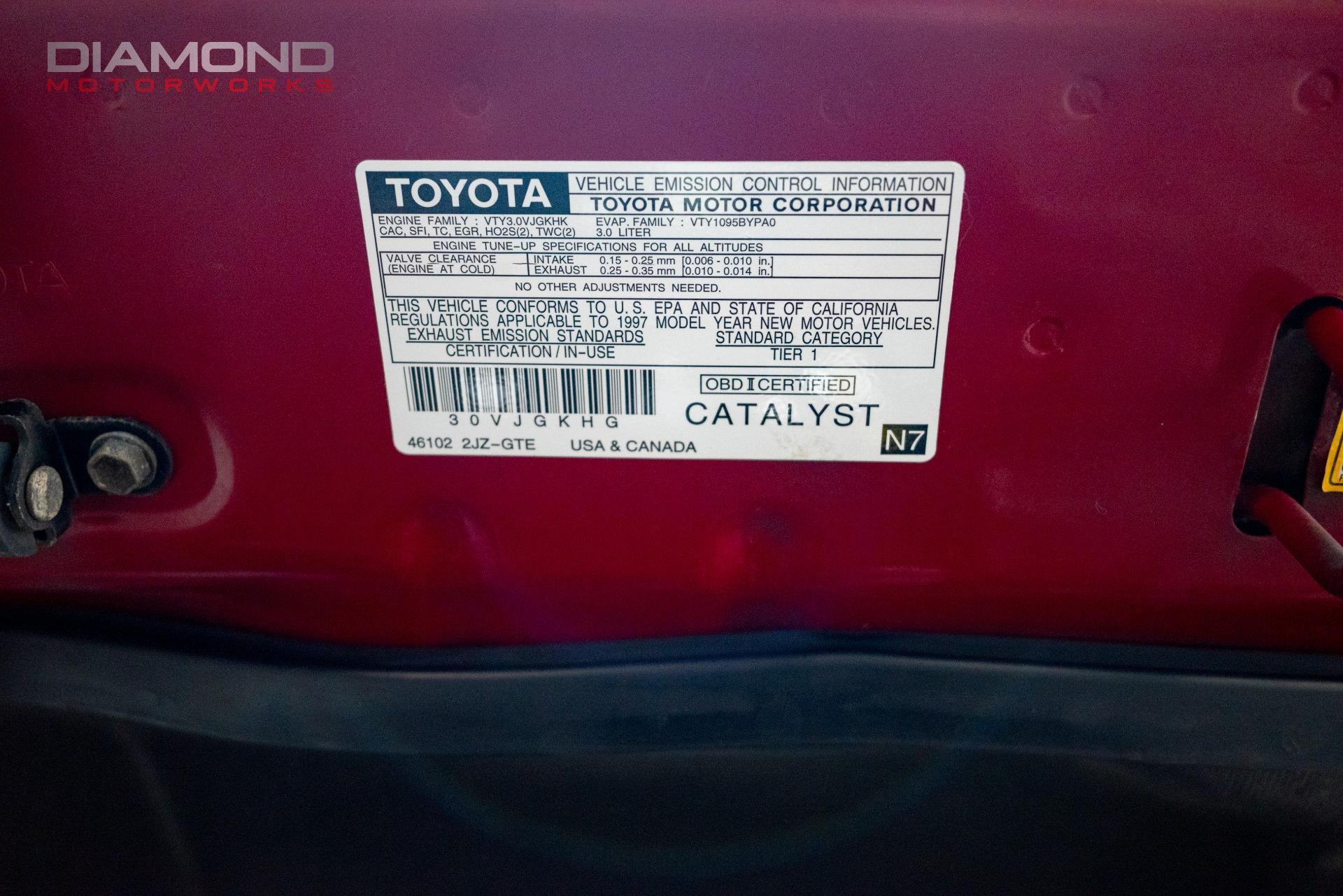 1997 TOYOTA SUPRA - Image 110