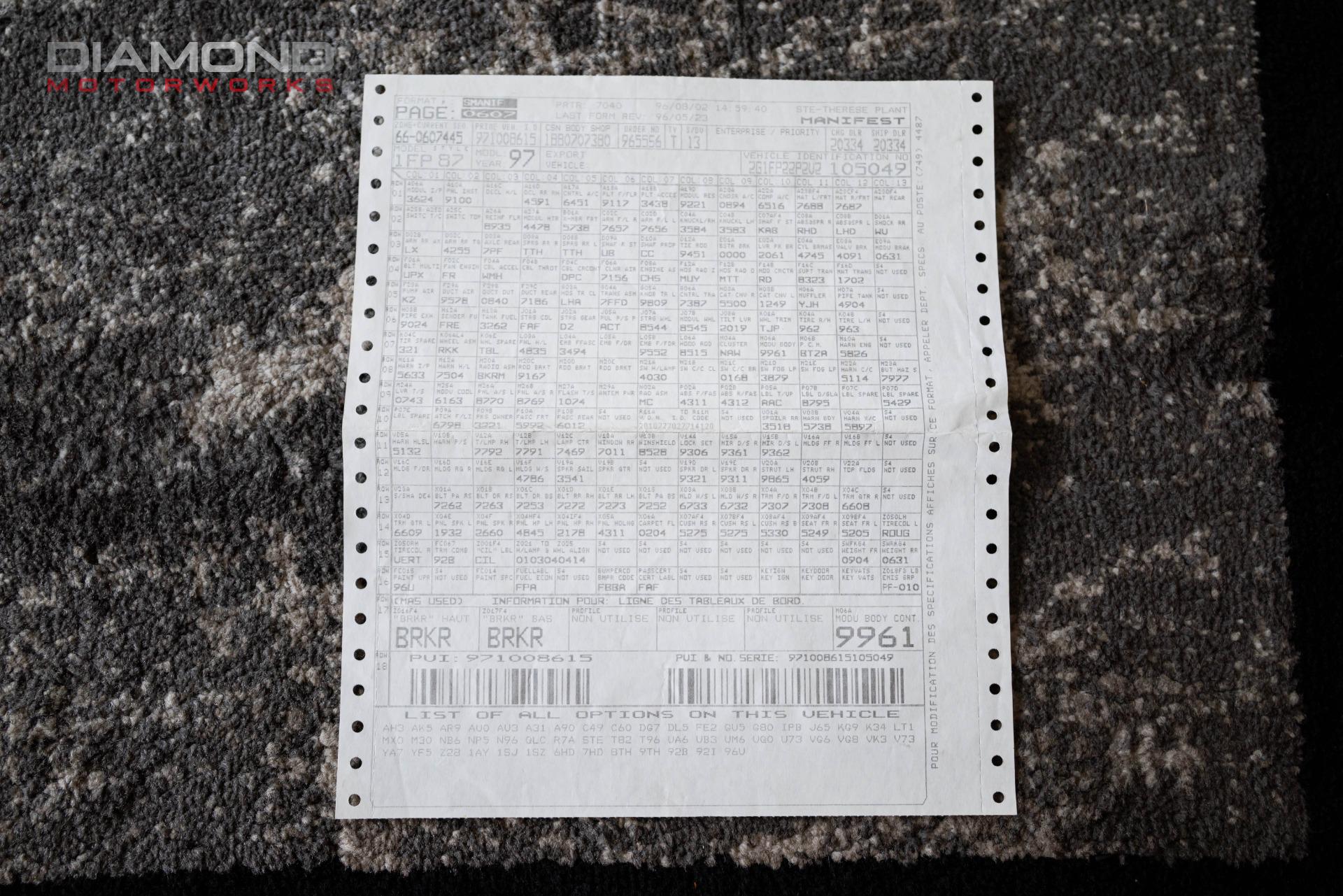 1996 PONTIAC FIREBIRD - Image 123