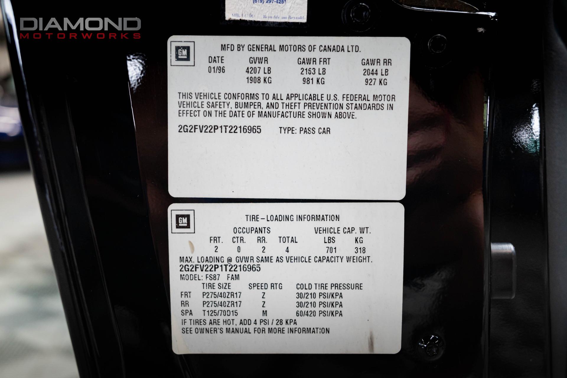 1996 PONTIAC FIREBIRD - Image 64