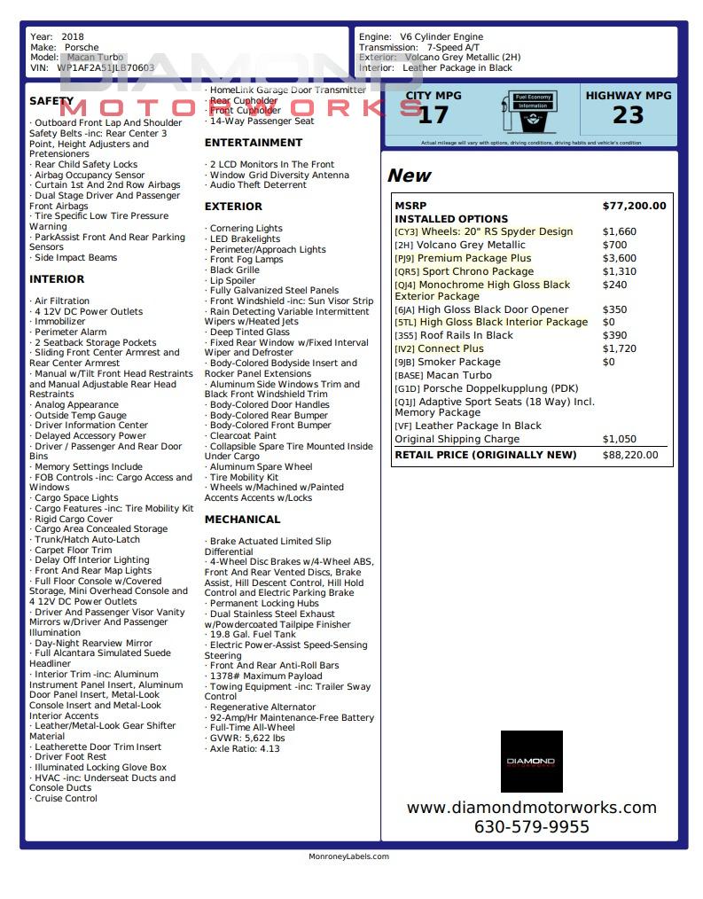 2018 PORSCHE MACAN - Image 137