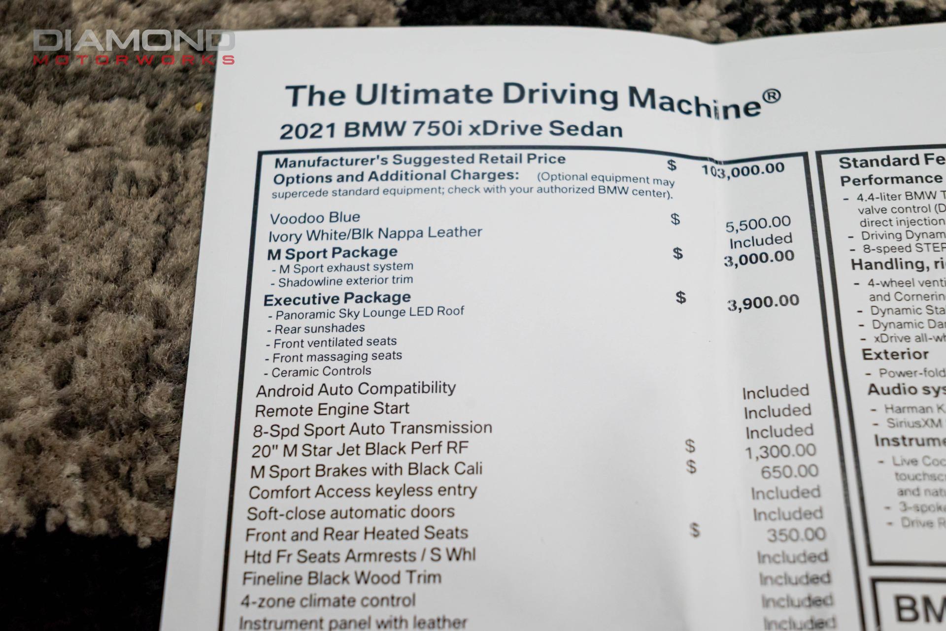 2021 BMW 750I - Image 158