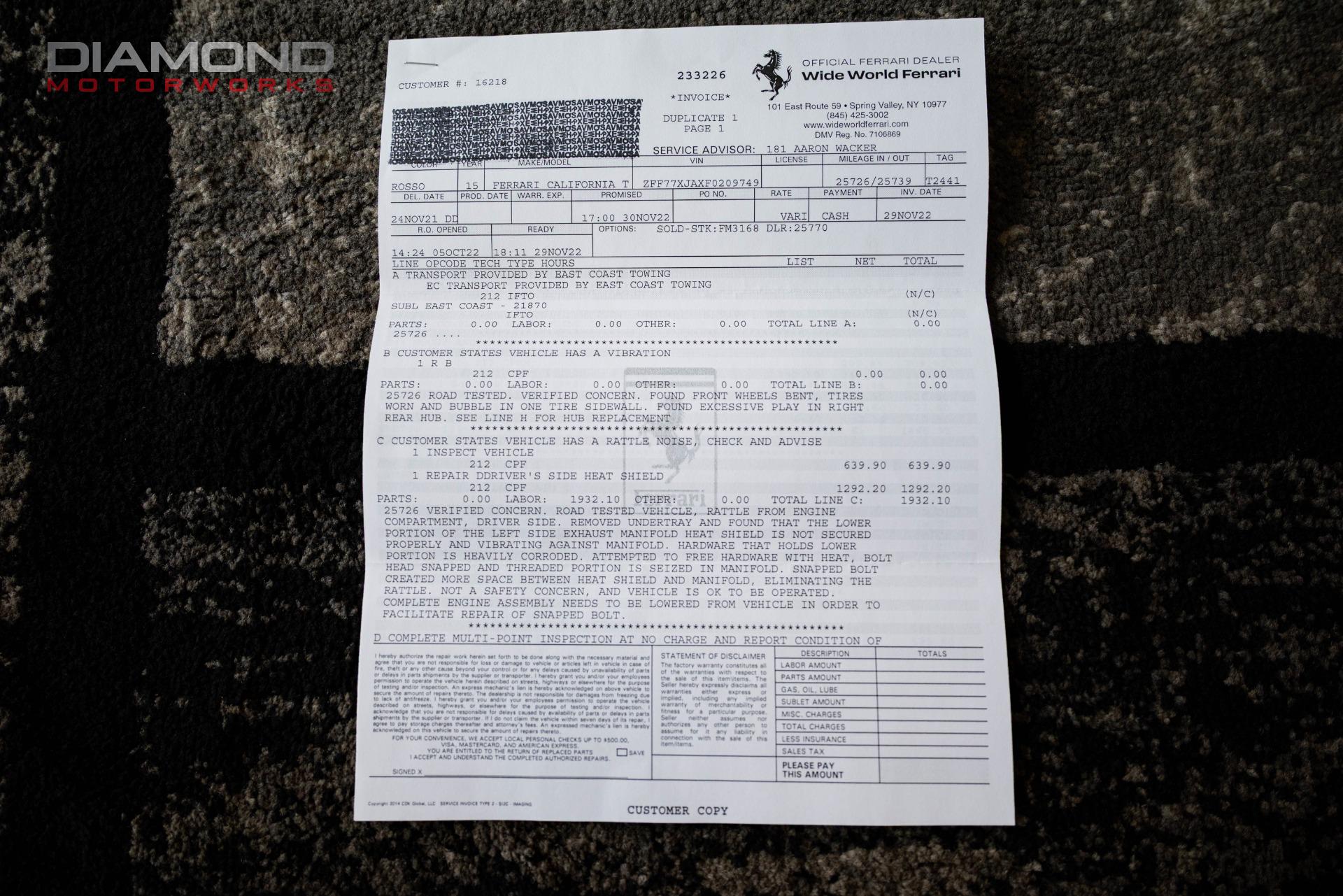 2015 FERRARI CALIFORNIA T - Image 153