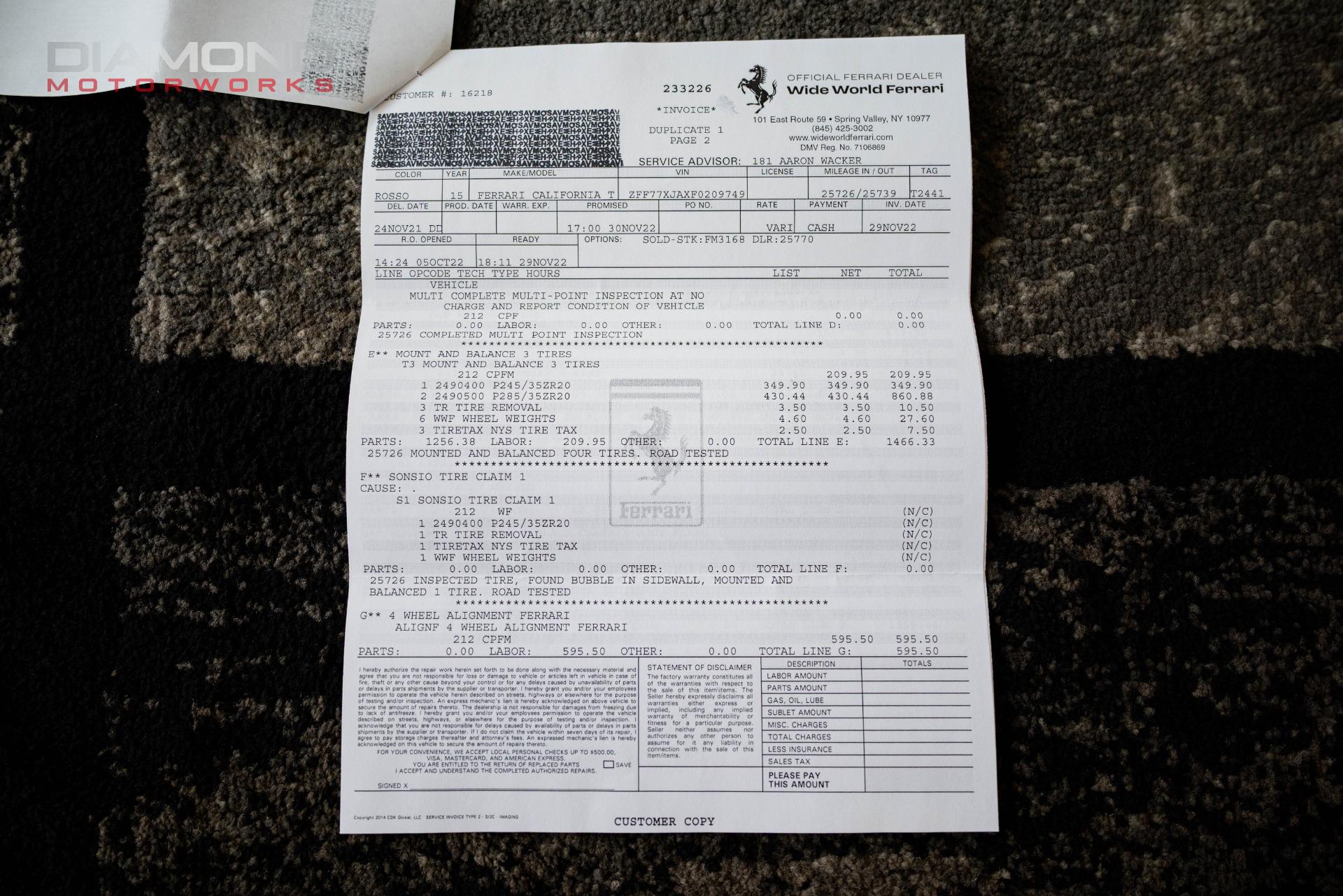 2015 FERRARI CALIFORNIA T - Image 154