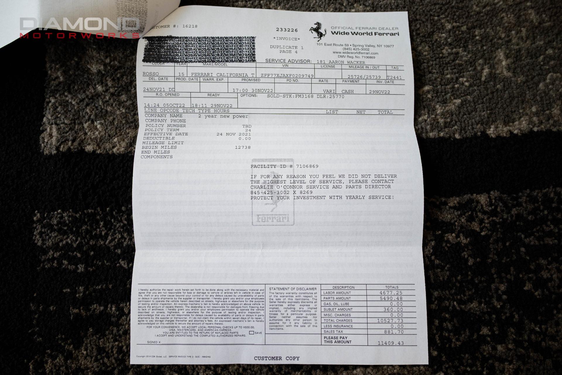 2015 FERRARI CALIFORNIA T - Image 156