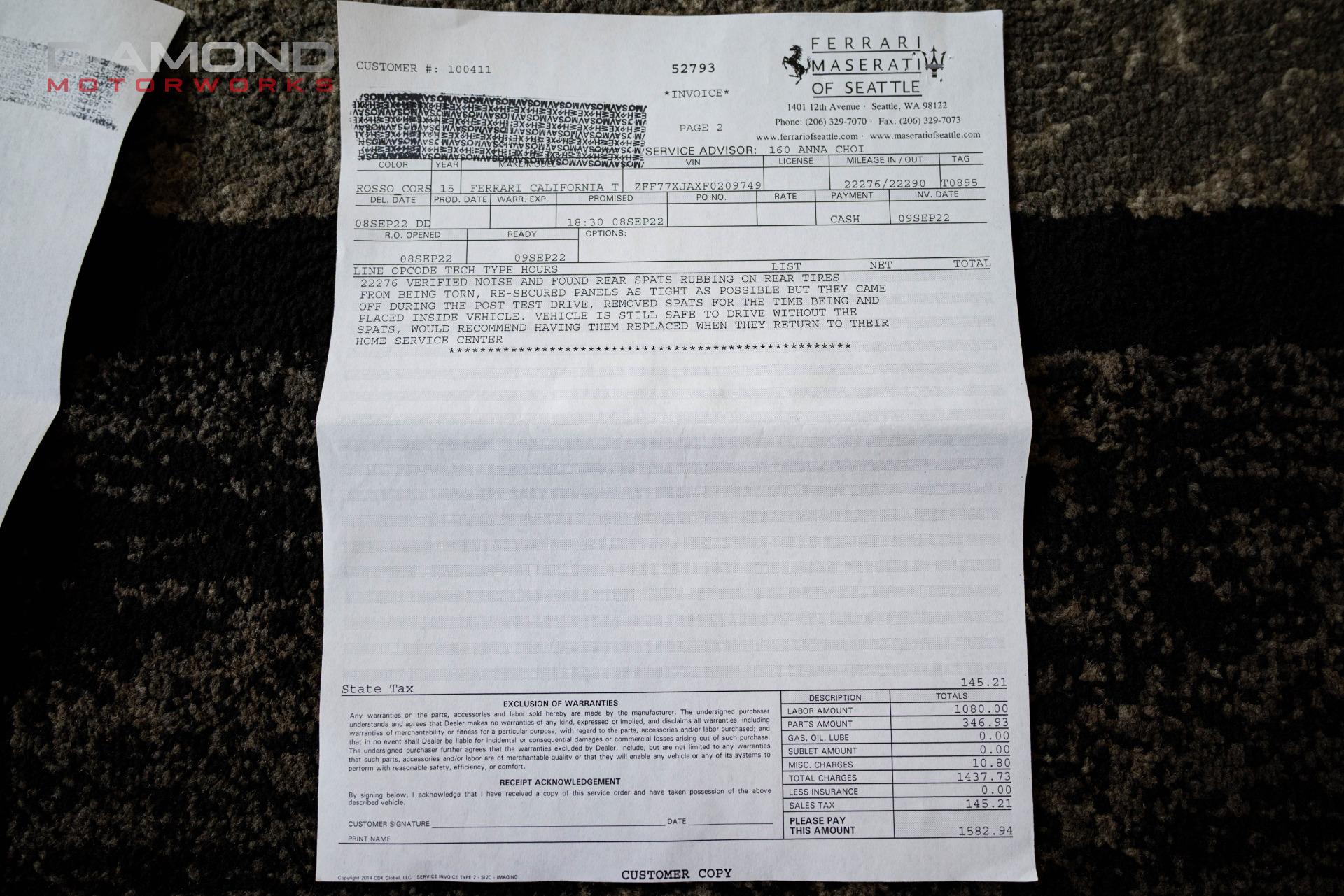 2015 FERRARI CALIFORNIA T - Image 158