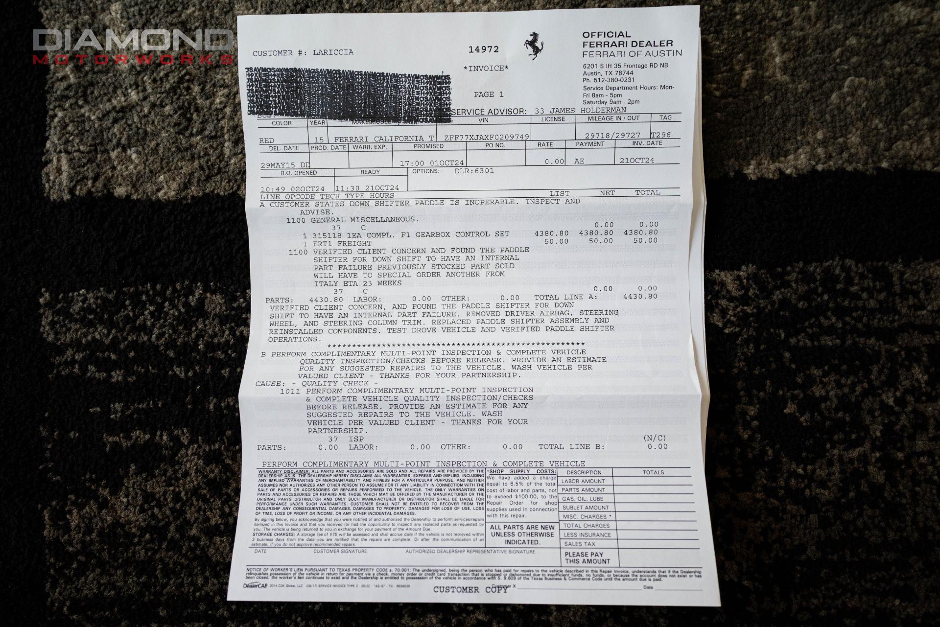 2015 FERRARI CALIFORNIA T - Image 159