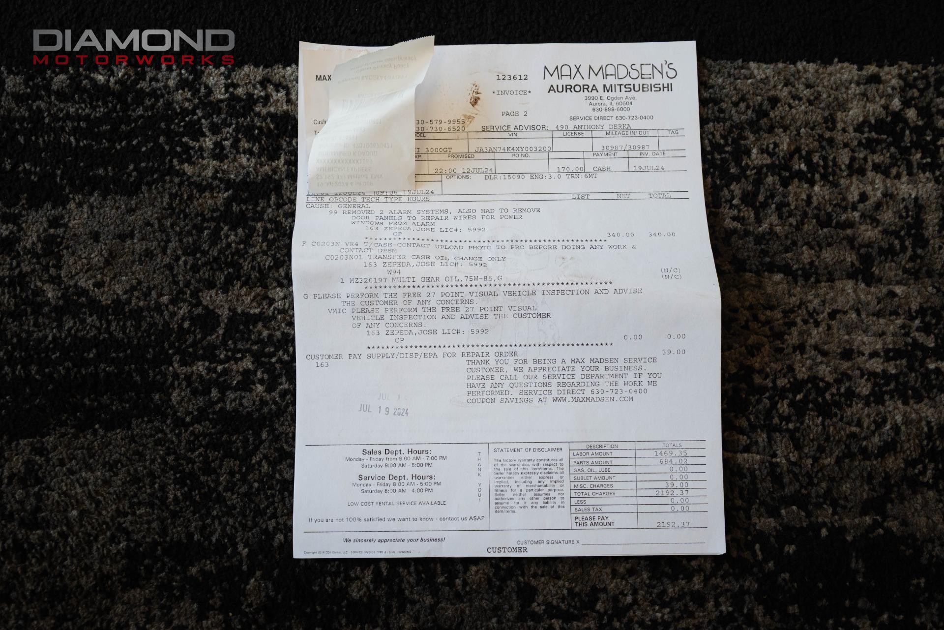 1999 MITSUBISHI 3000GT - Image 163