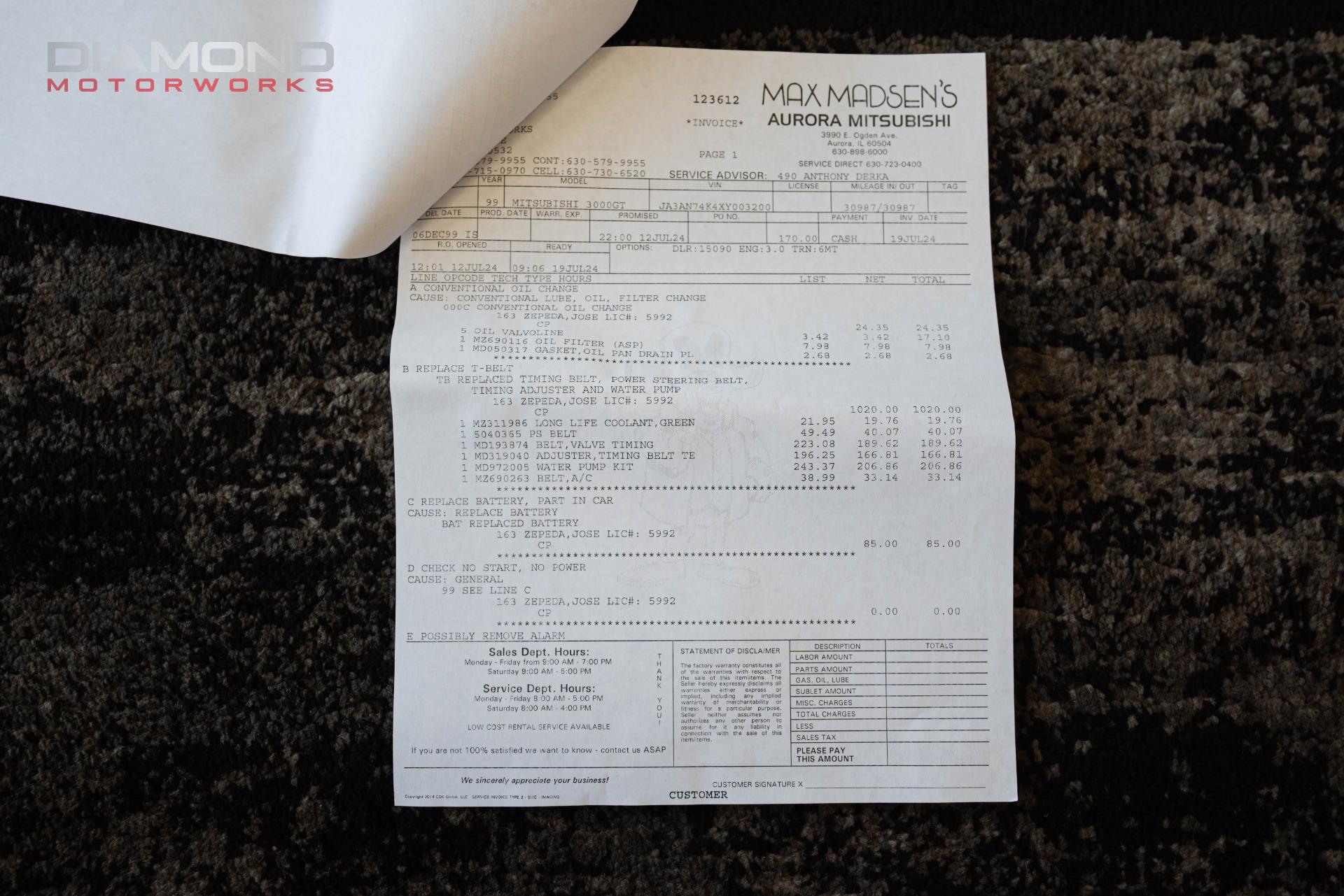 1999 MITSUBISHI 3000GT - Image 164