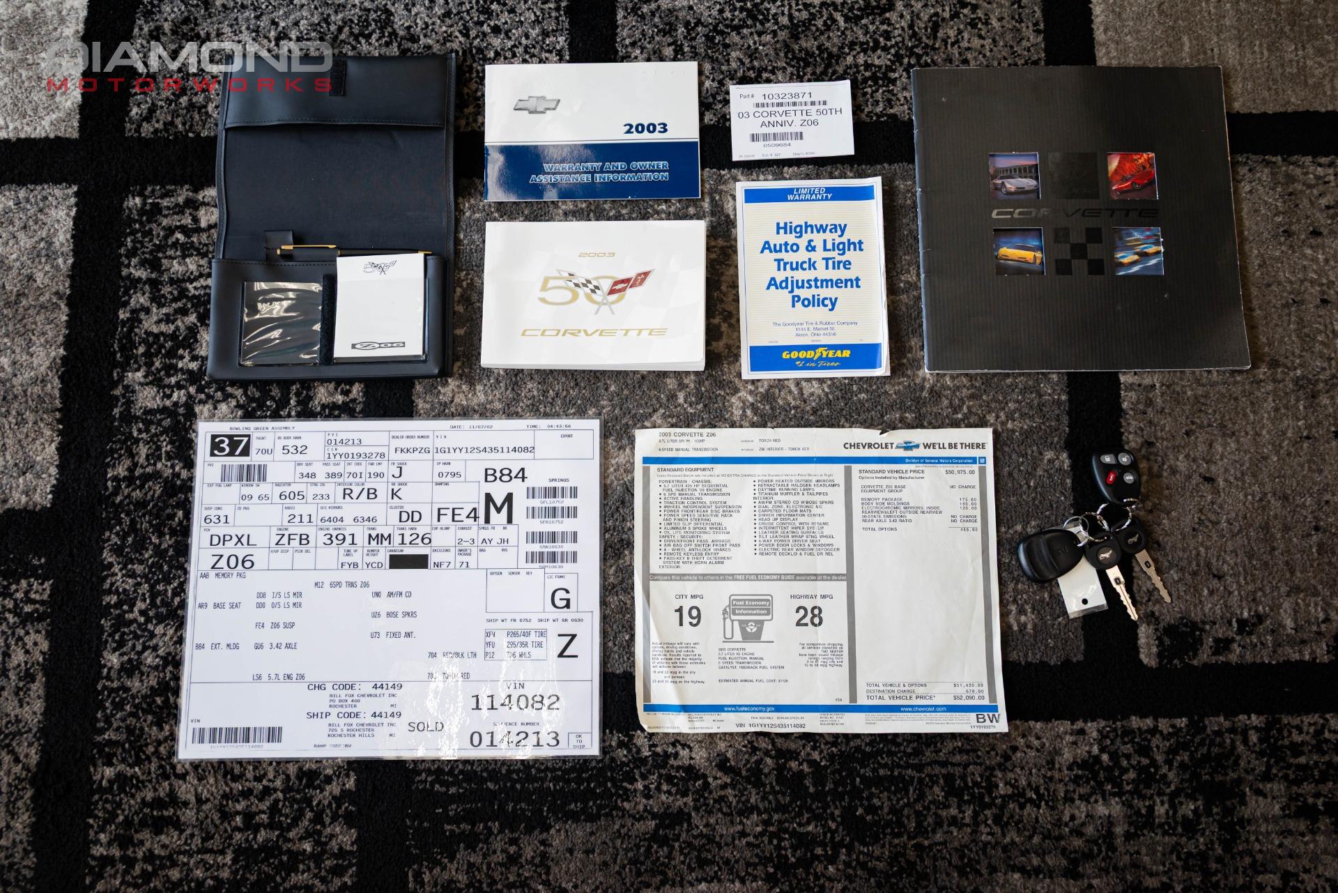 2003 CHEVROLET CORVETTE - Image 105