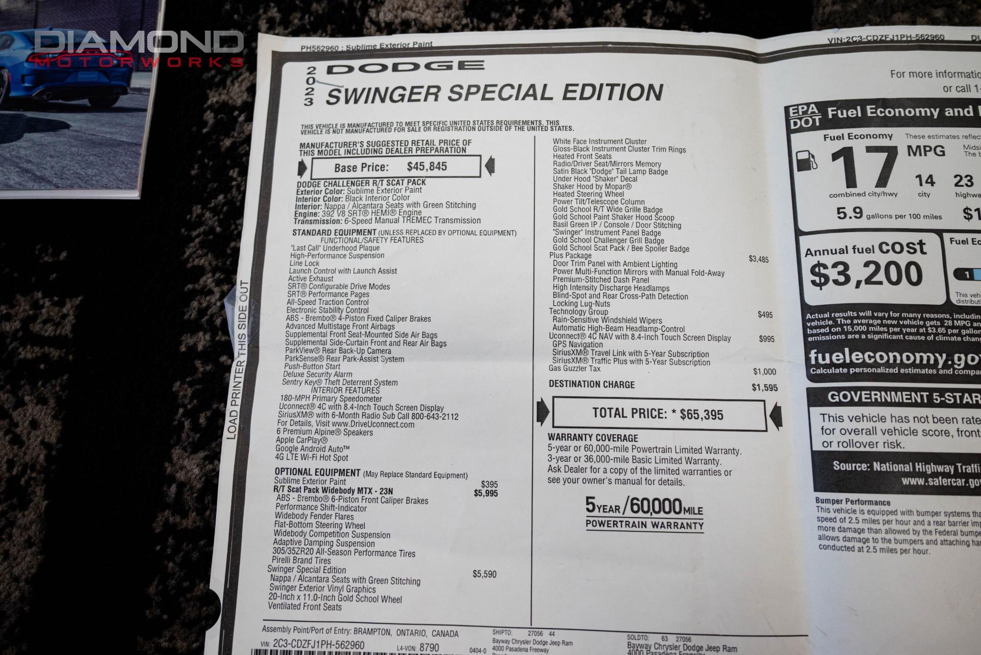 2023 DODGE CHALLENGER - Image 113