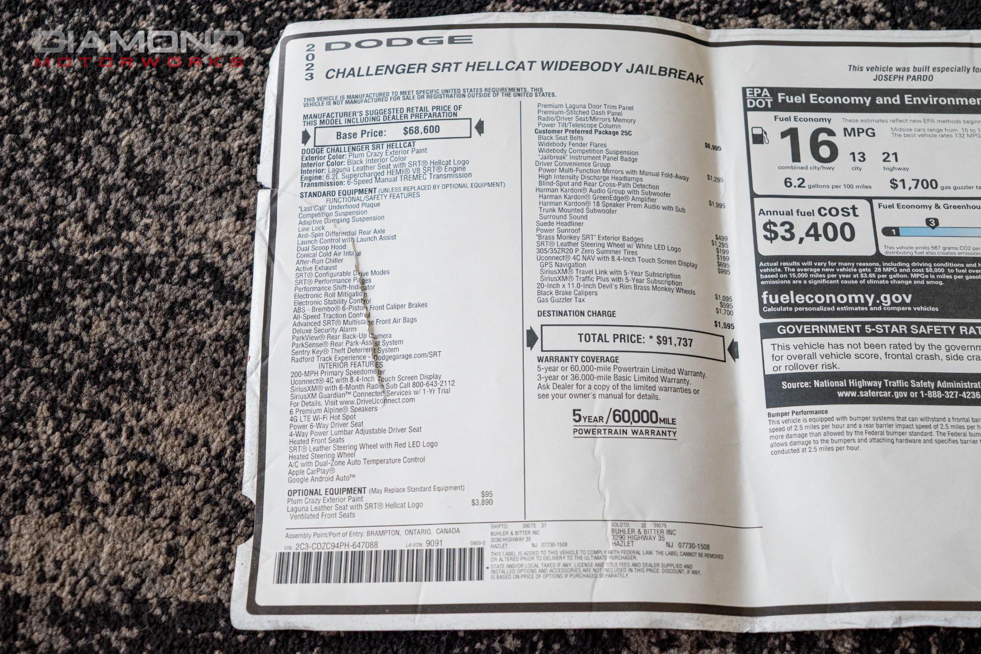 2023 DODGE CHALLENGER - Image 135