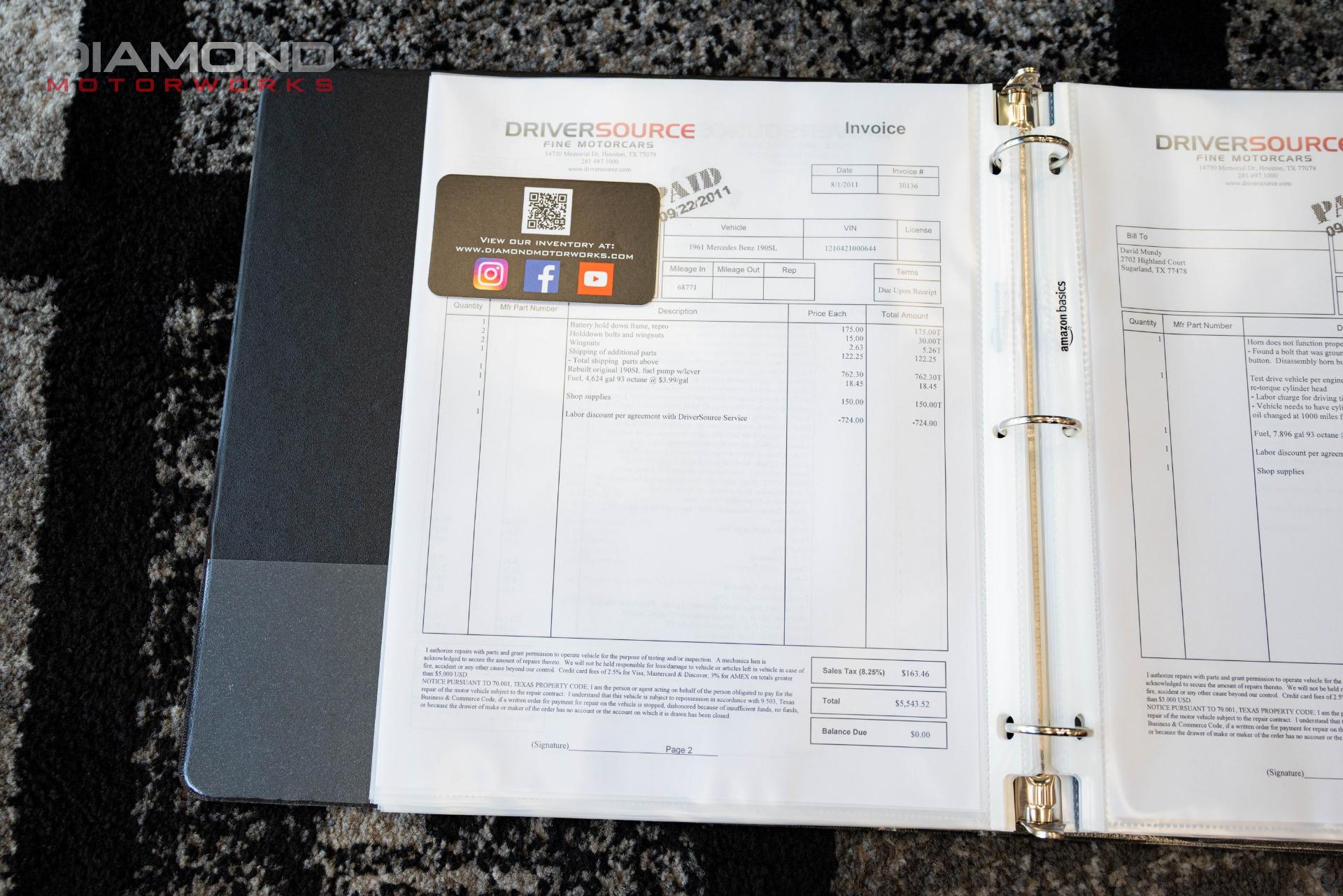 1961 MERCEDES BENZ 190SL - Image 145