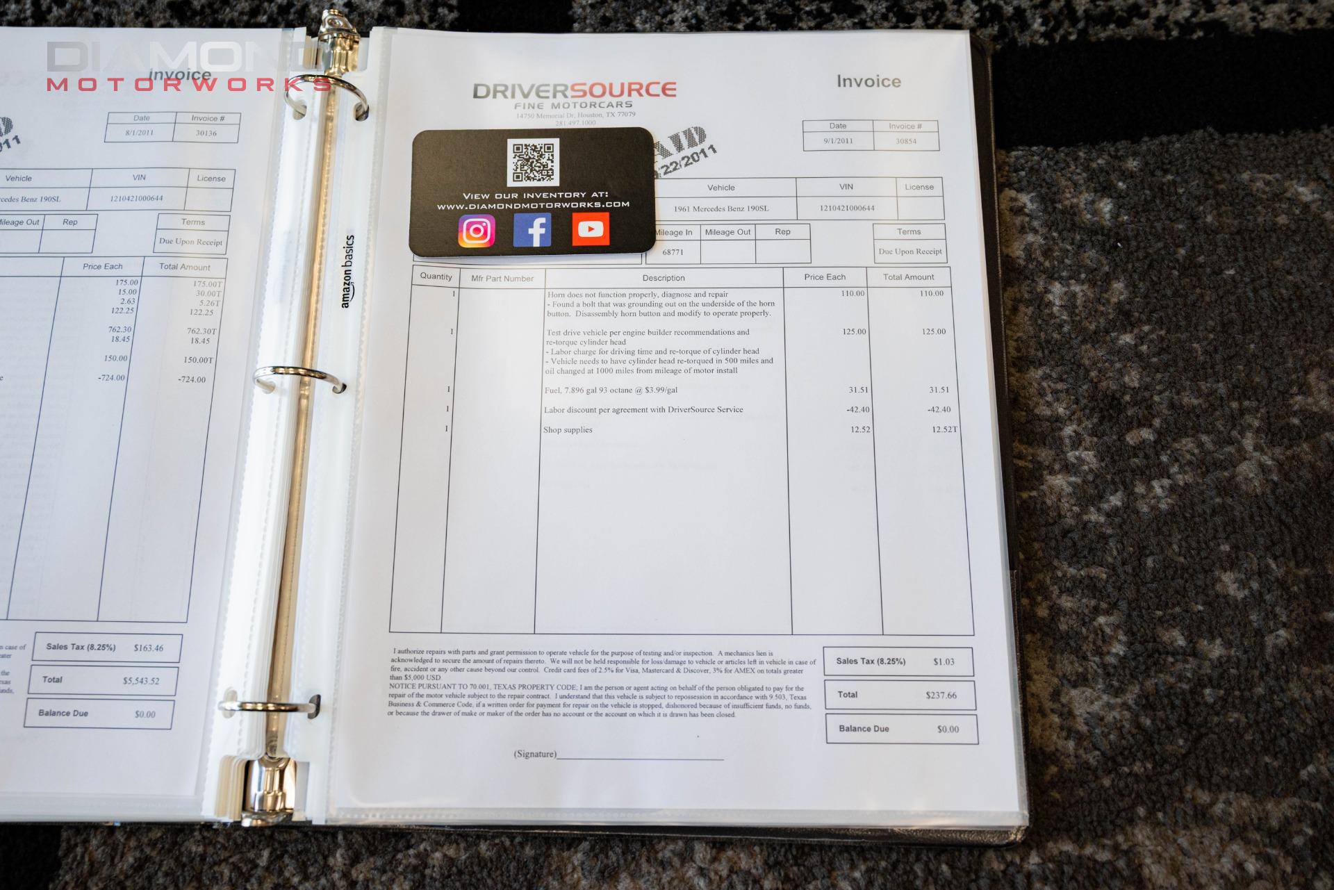 1961 MERCEDES BENZ 190SL - Image 146