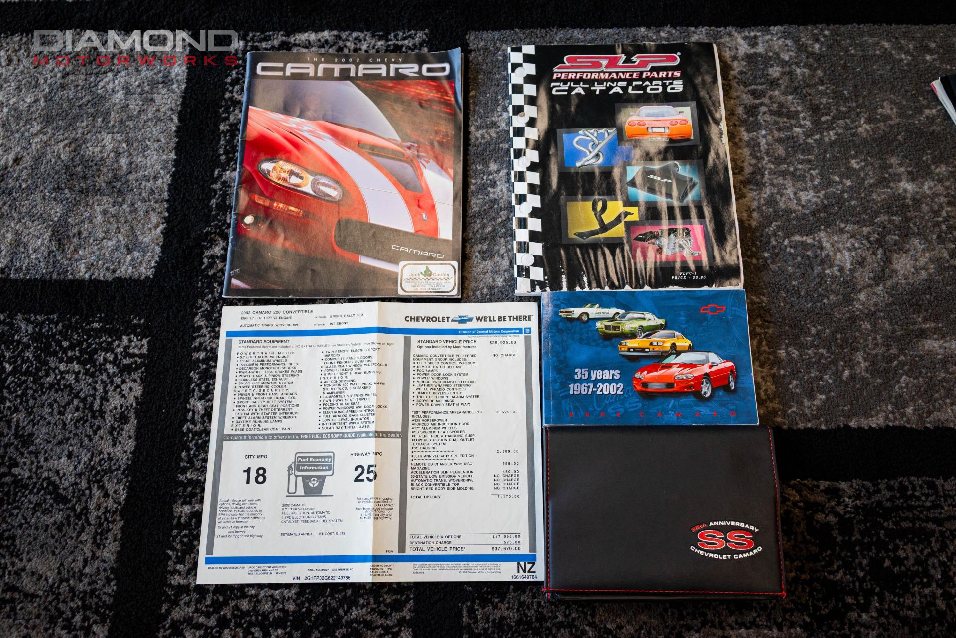 2002 CHEVROLET CAMARO - Image 129