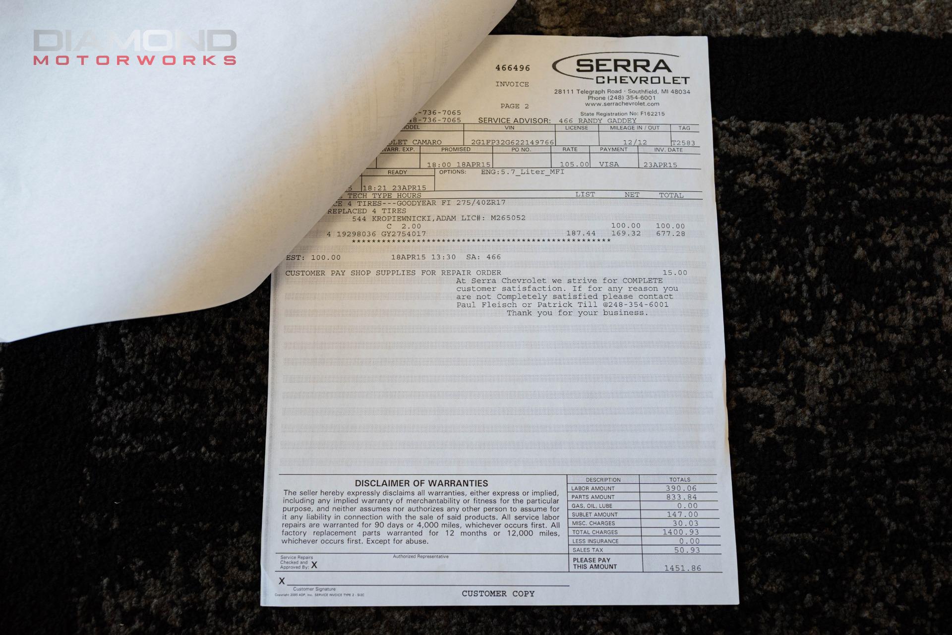 2002 CHEVROLET CAMARO - Image 135