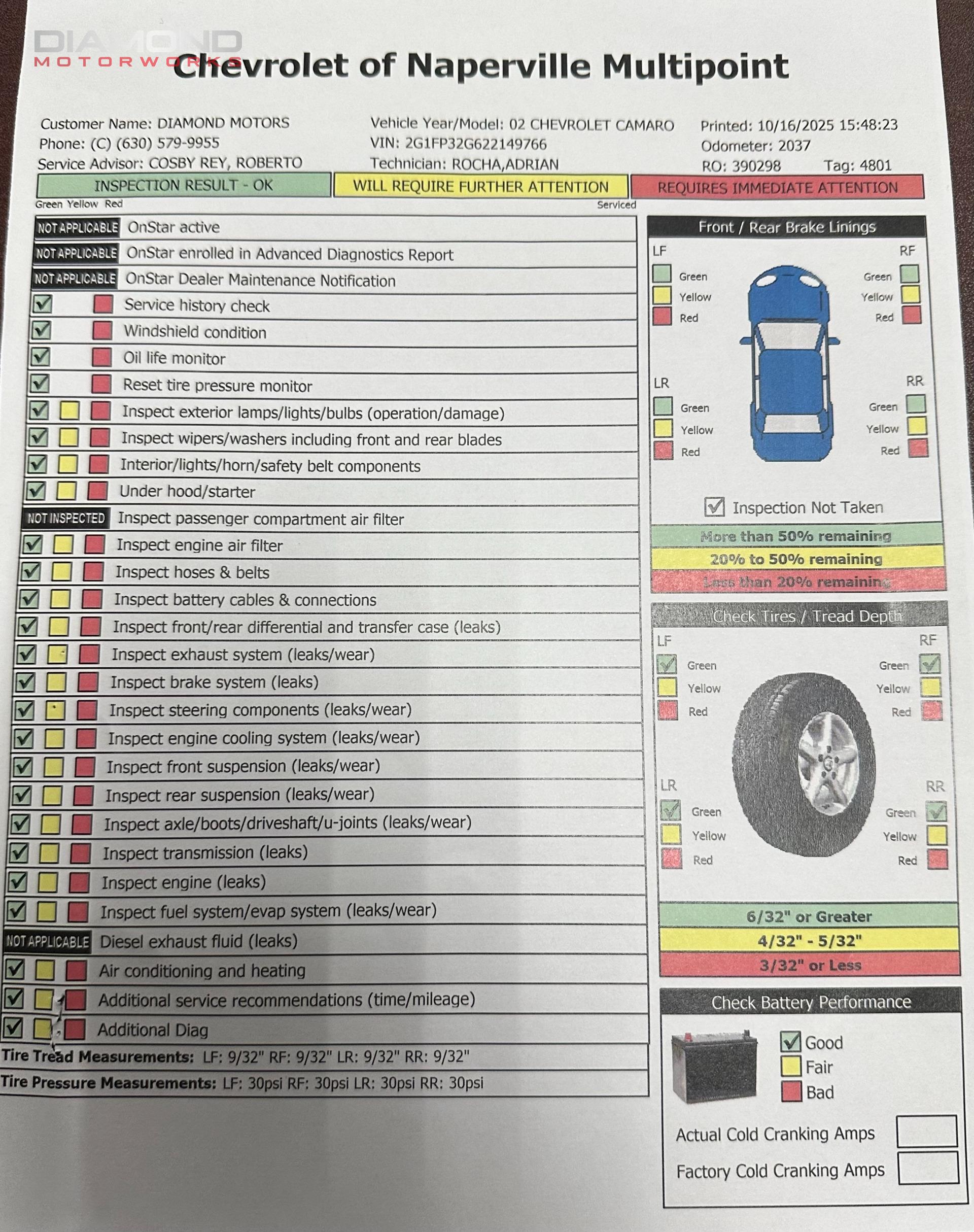 2002 CHEVROLET CAMARO - Image 141