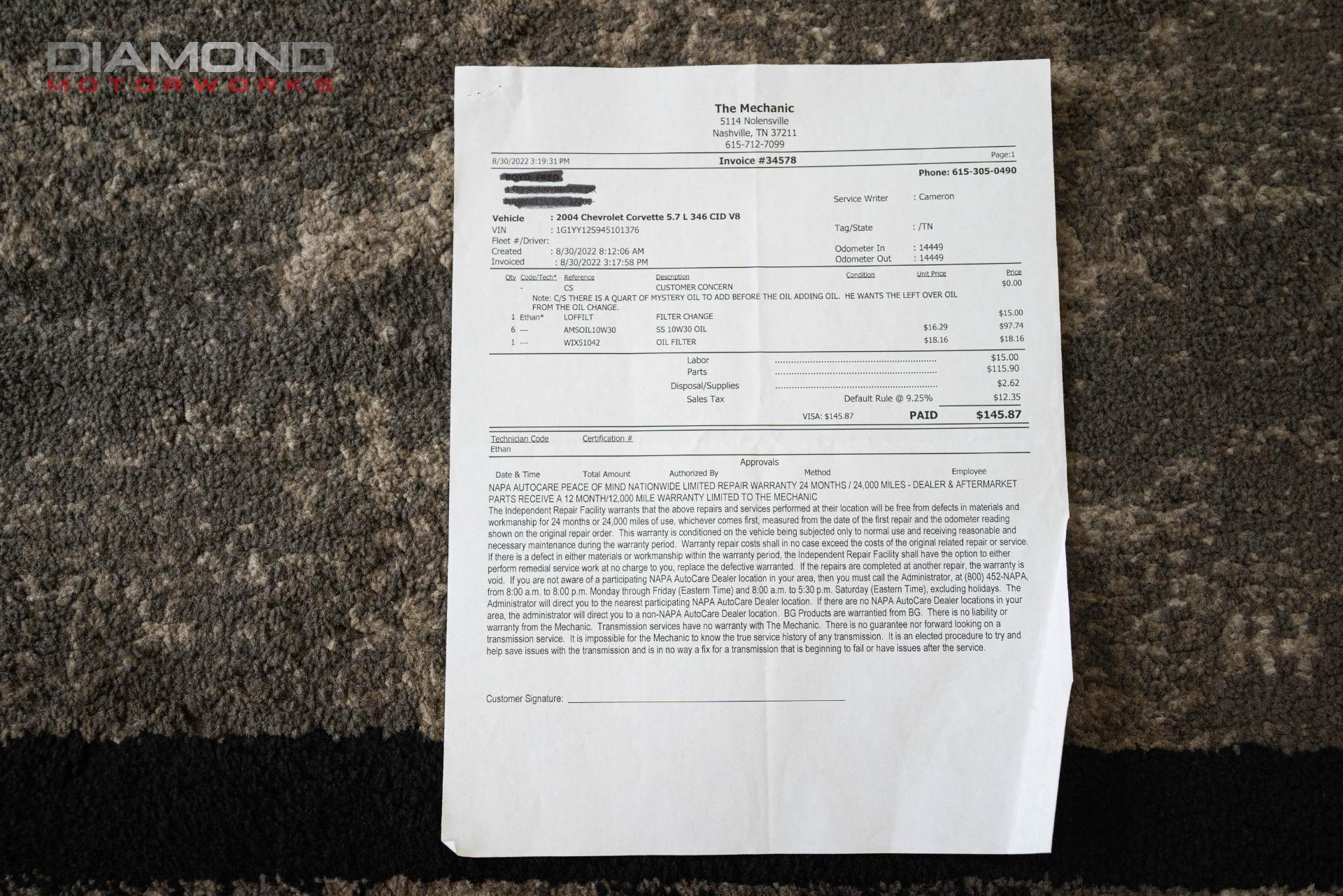 2004 CHEVROLET CORVETTE - Image 123