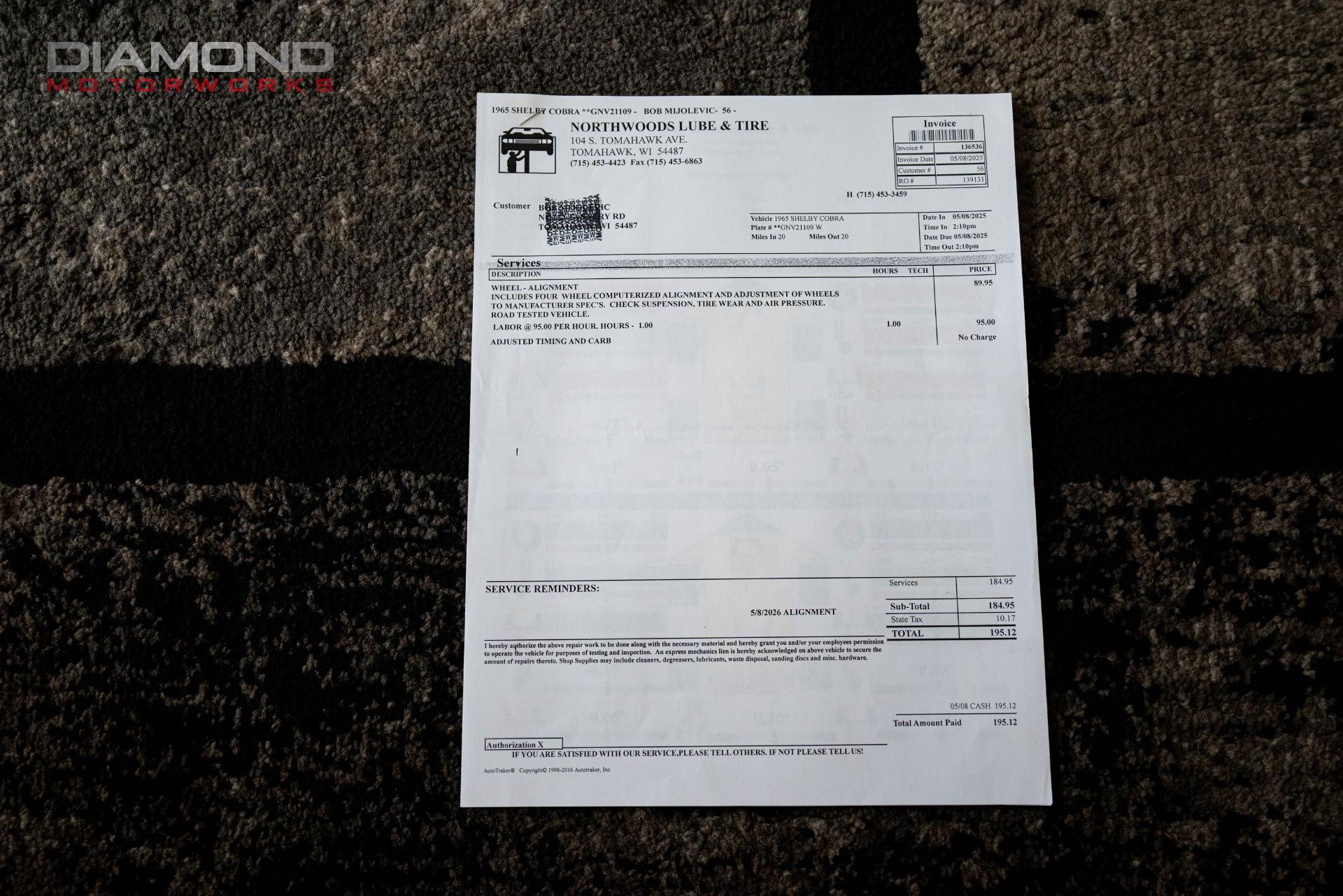 1965 SHELBY COBRA FACTORY FIVE - Image 165