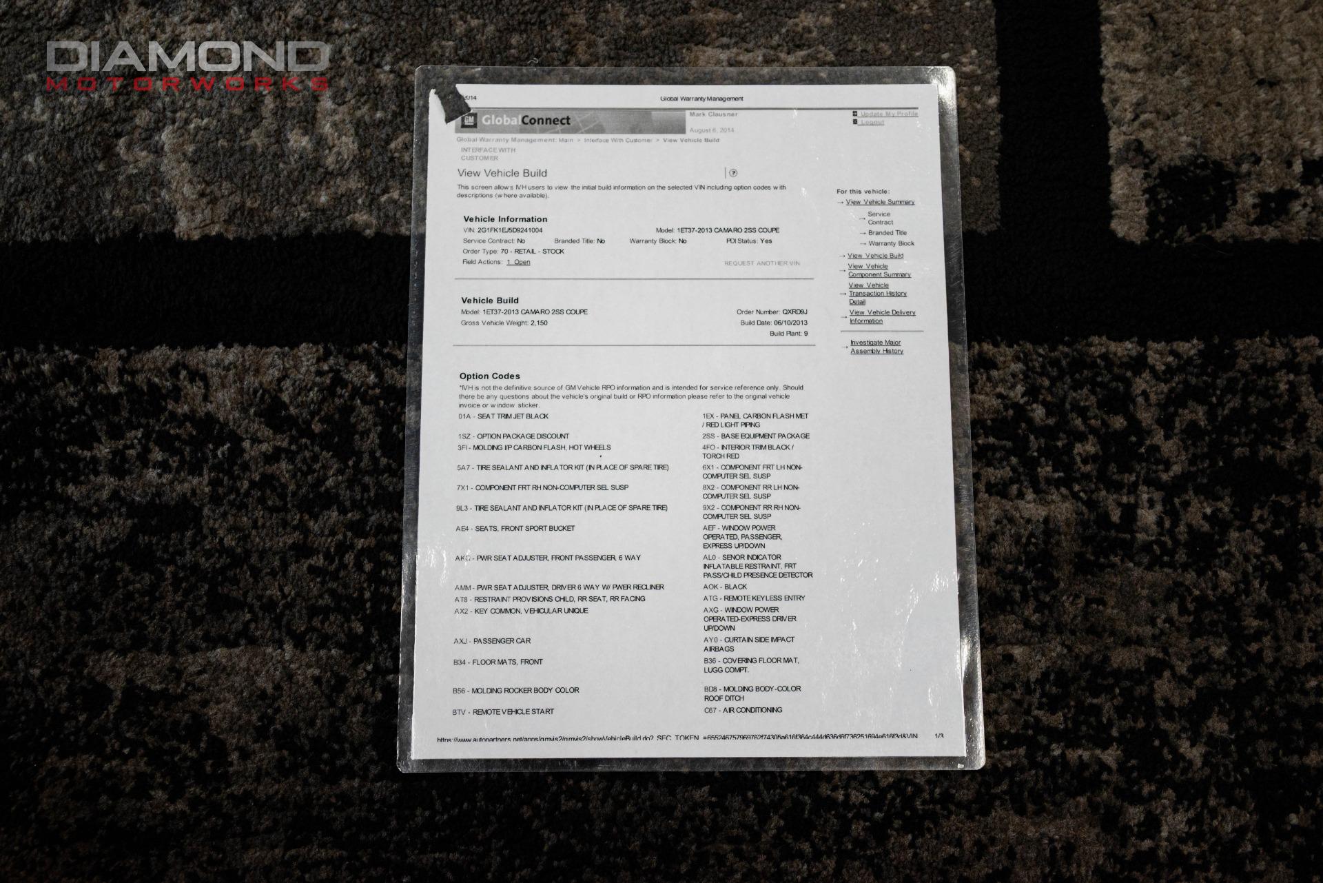 2013 CHEVROLET CAMARO - Image 143