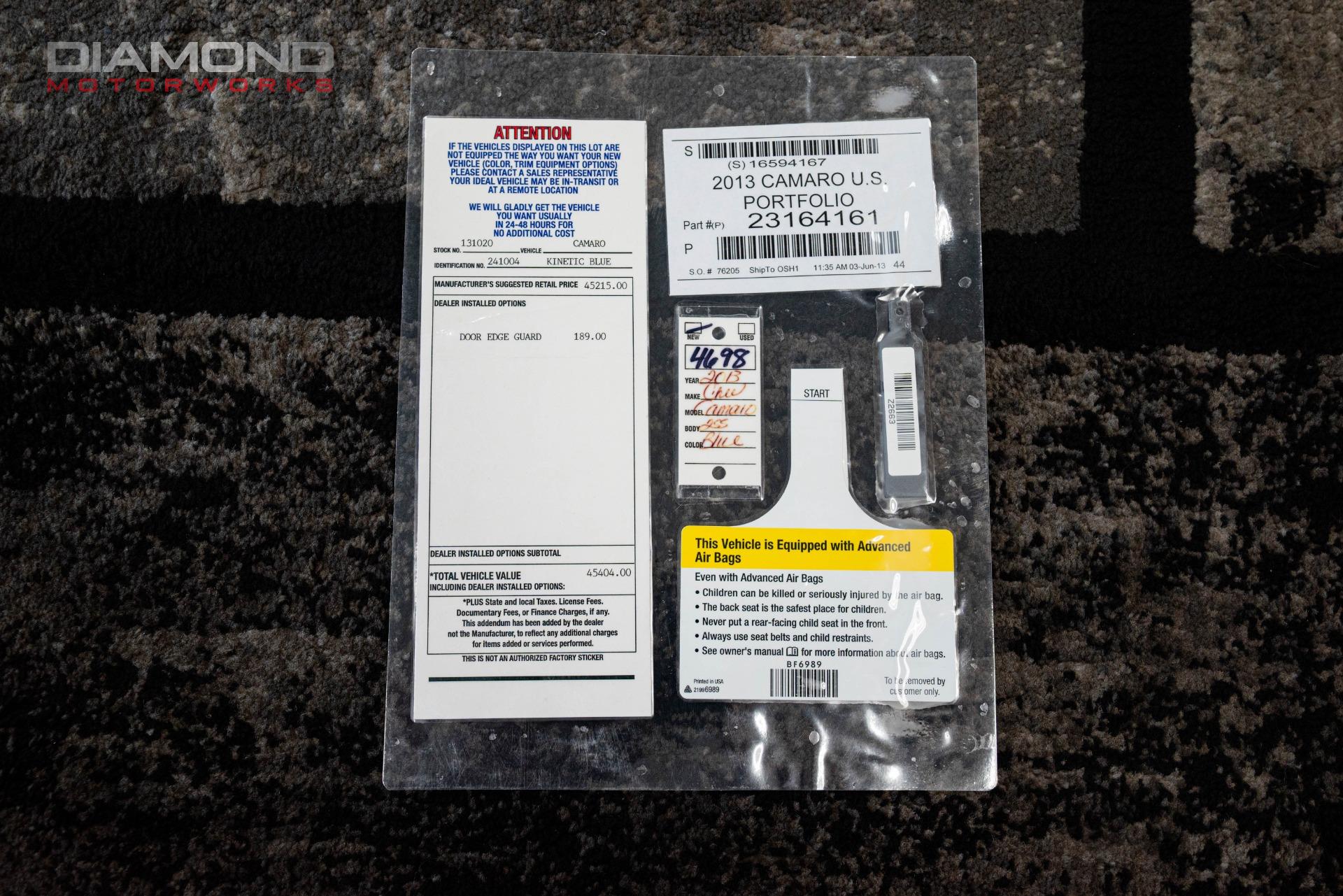 2013 CHEVROLET CAMARO - Image 144