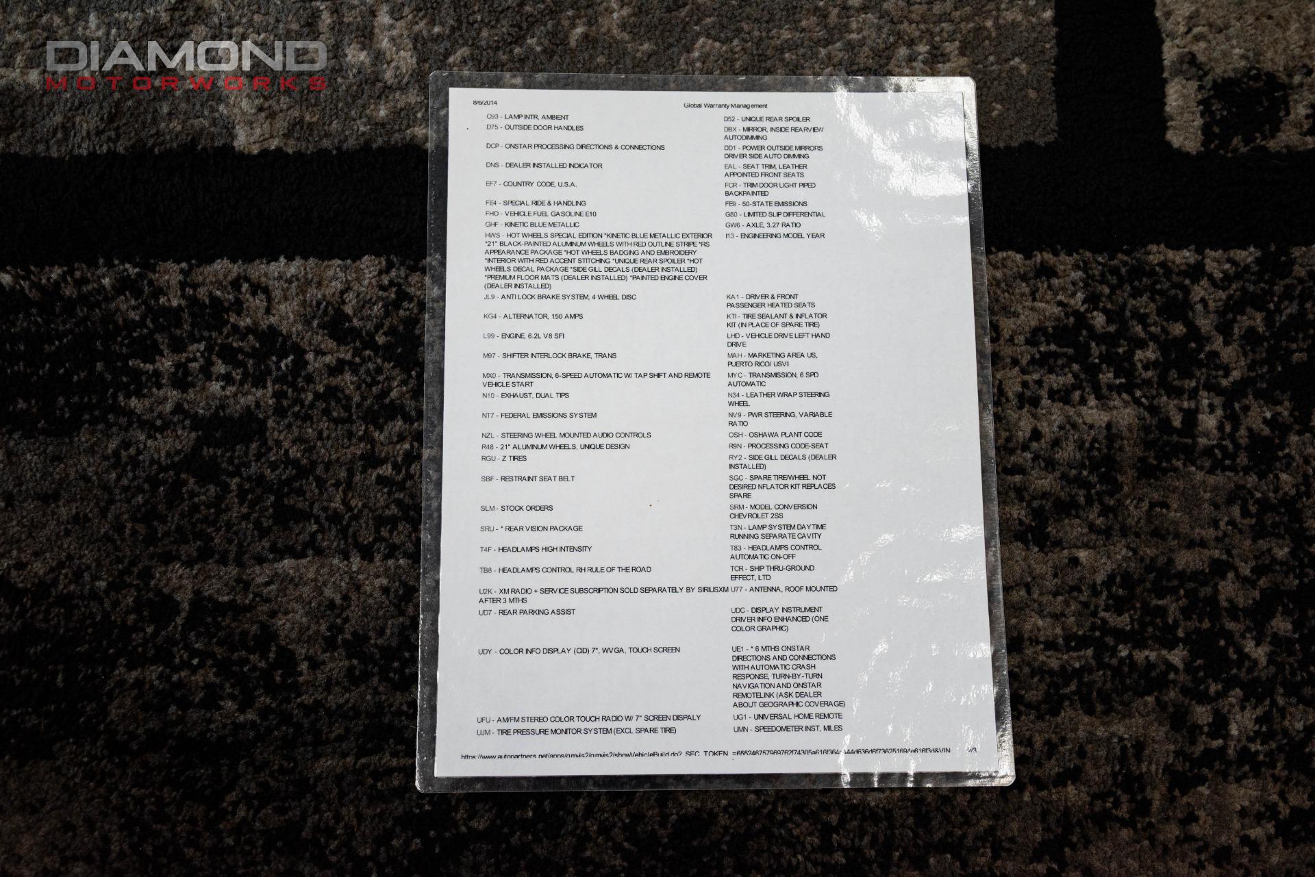 2013 CHEVROLET CAMARO - Image 146