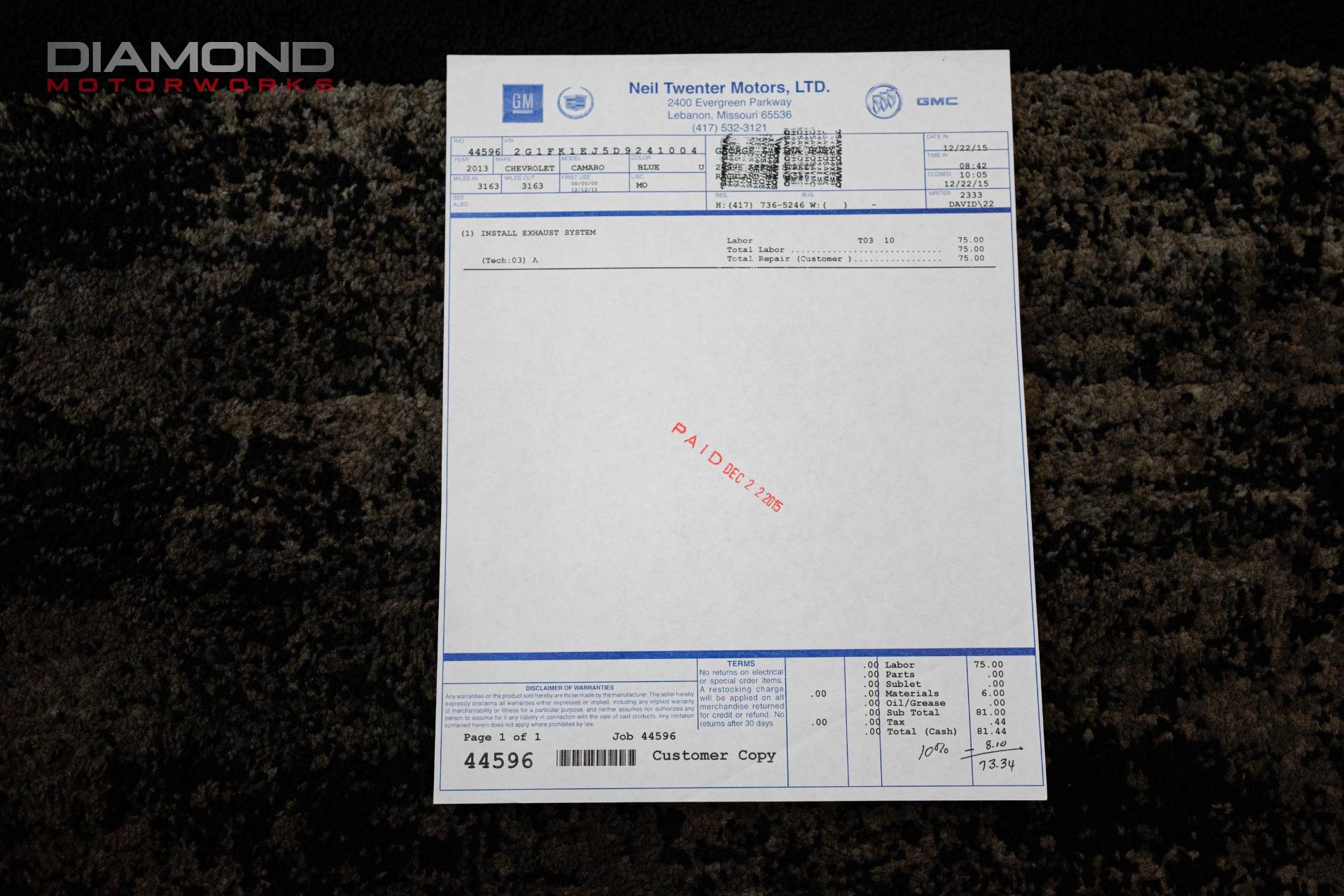 2013 CHEVROLET CAMARO - Image 148