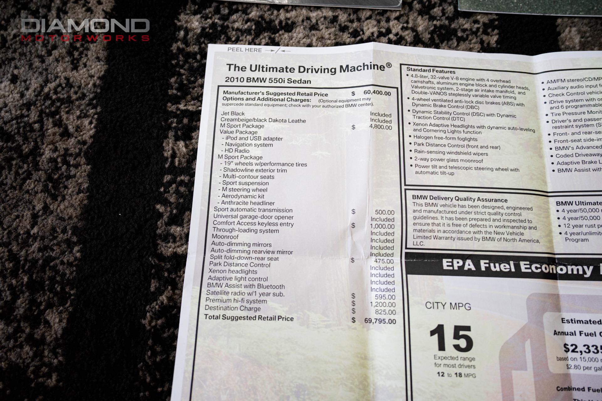 2010 BMW 550I - Image 135