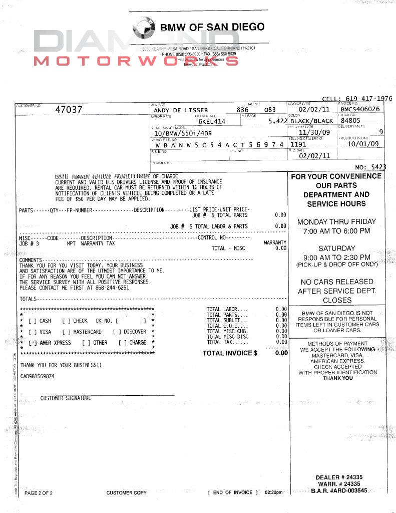 2010 BMW 550I - Image 140