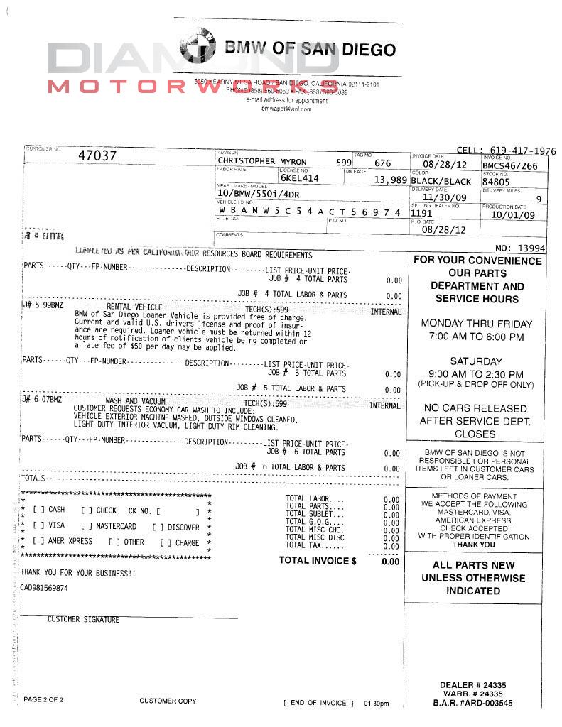 2010 BMW 550I - Image 149