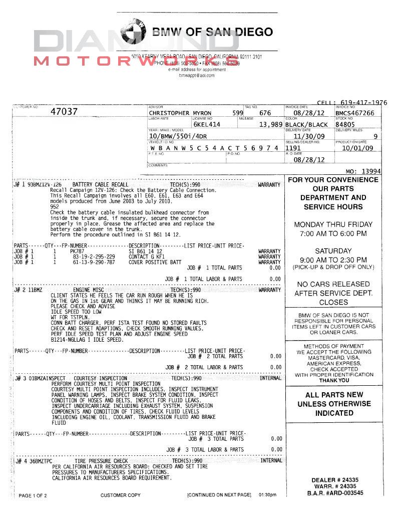2010 BMW 550I - Image 150