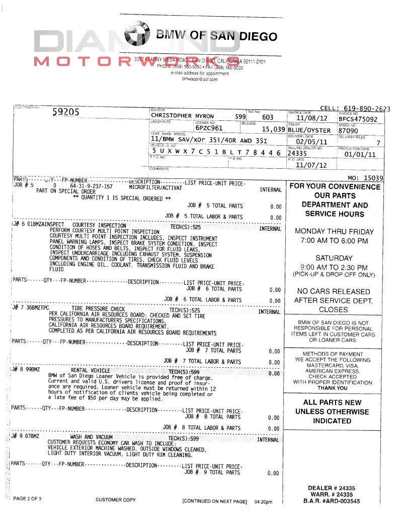 2010 BMW 550I - Image 152