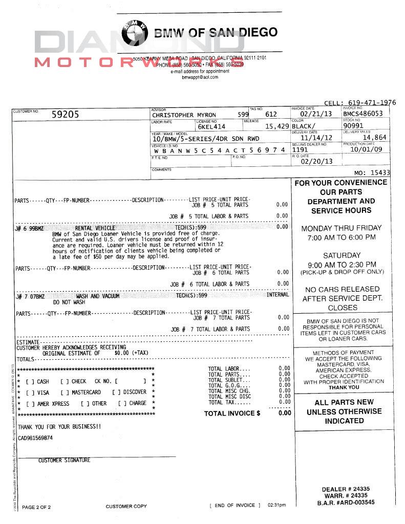 2010 BMW 550I - Image 155