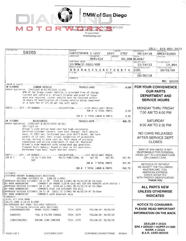 2010 BMW 550I - Image 174