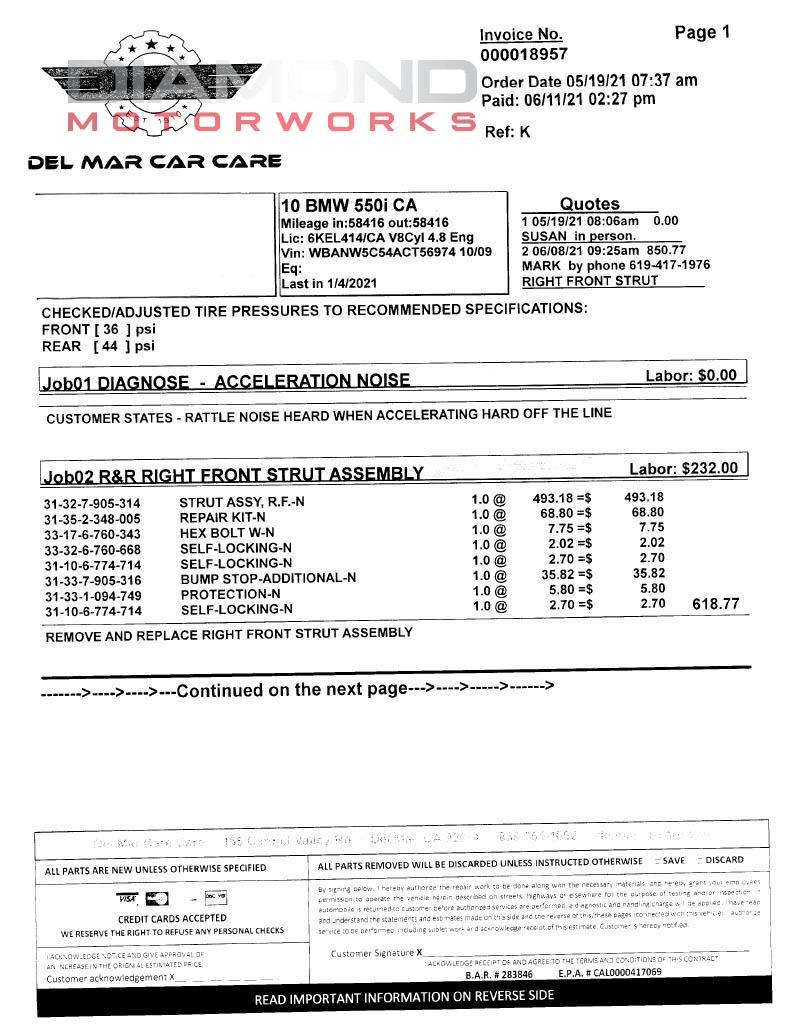 2010 BMW 550I - Image 179
