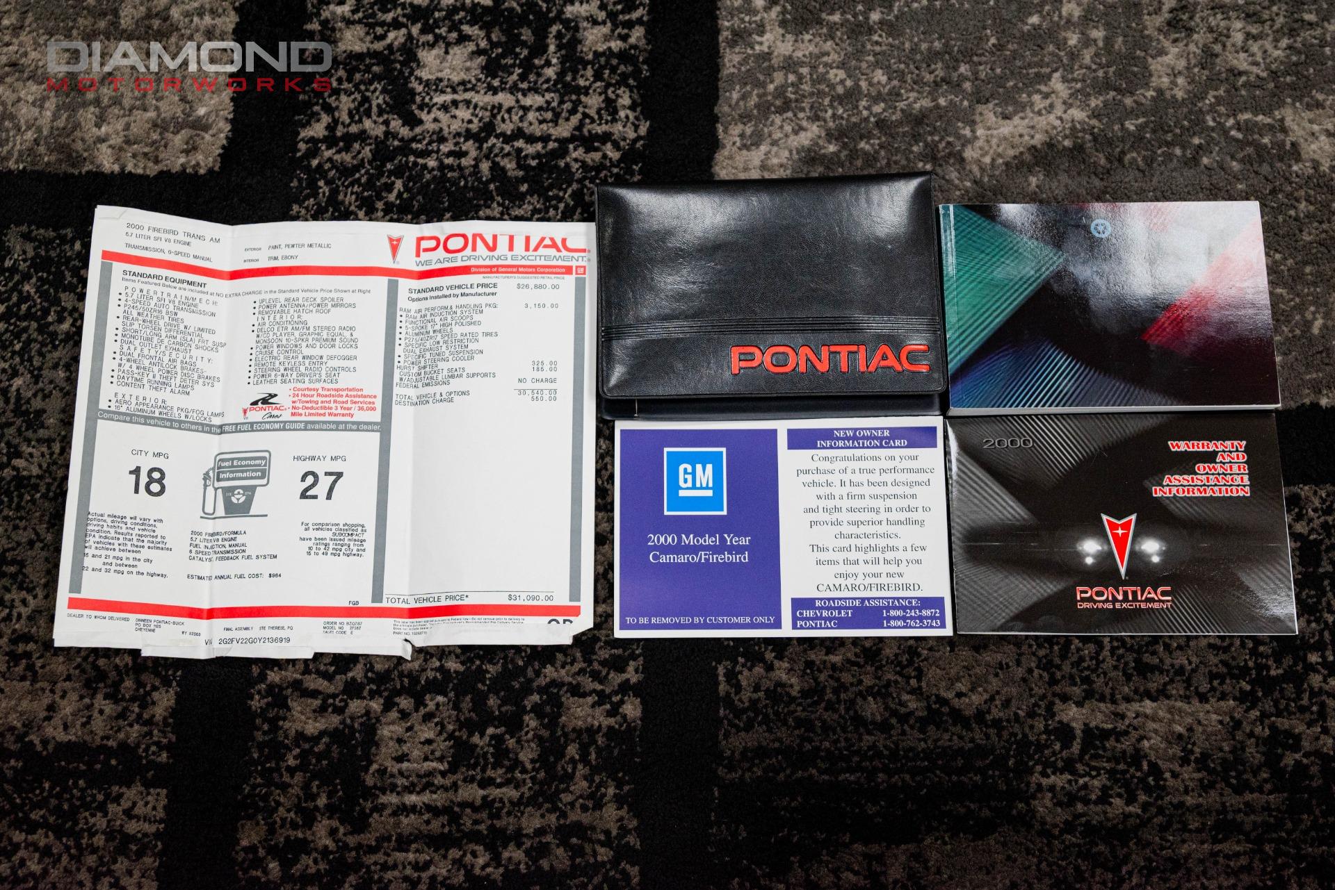 2000 PONTIAC FIREBIRD - Image 145